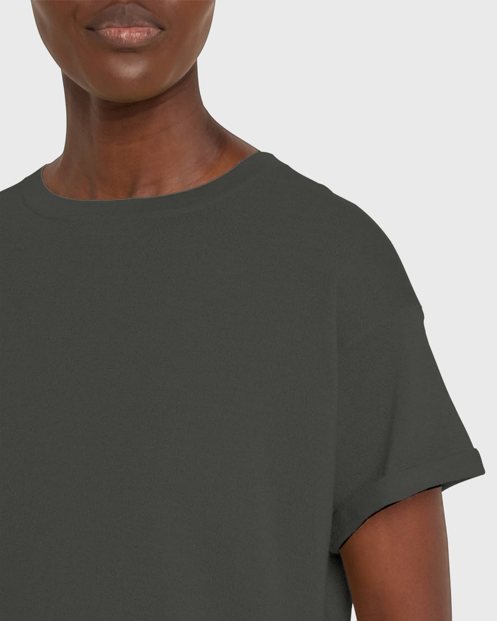 Brunello Cucinelli Cashmere-Blend Knit Lurex T-Shirt