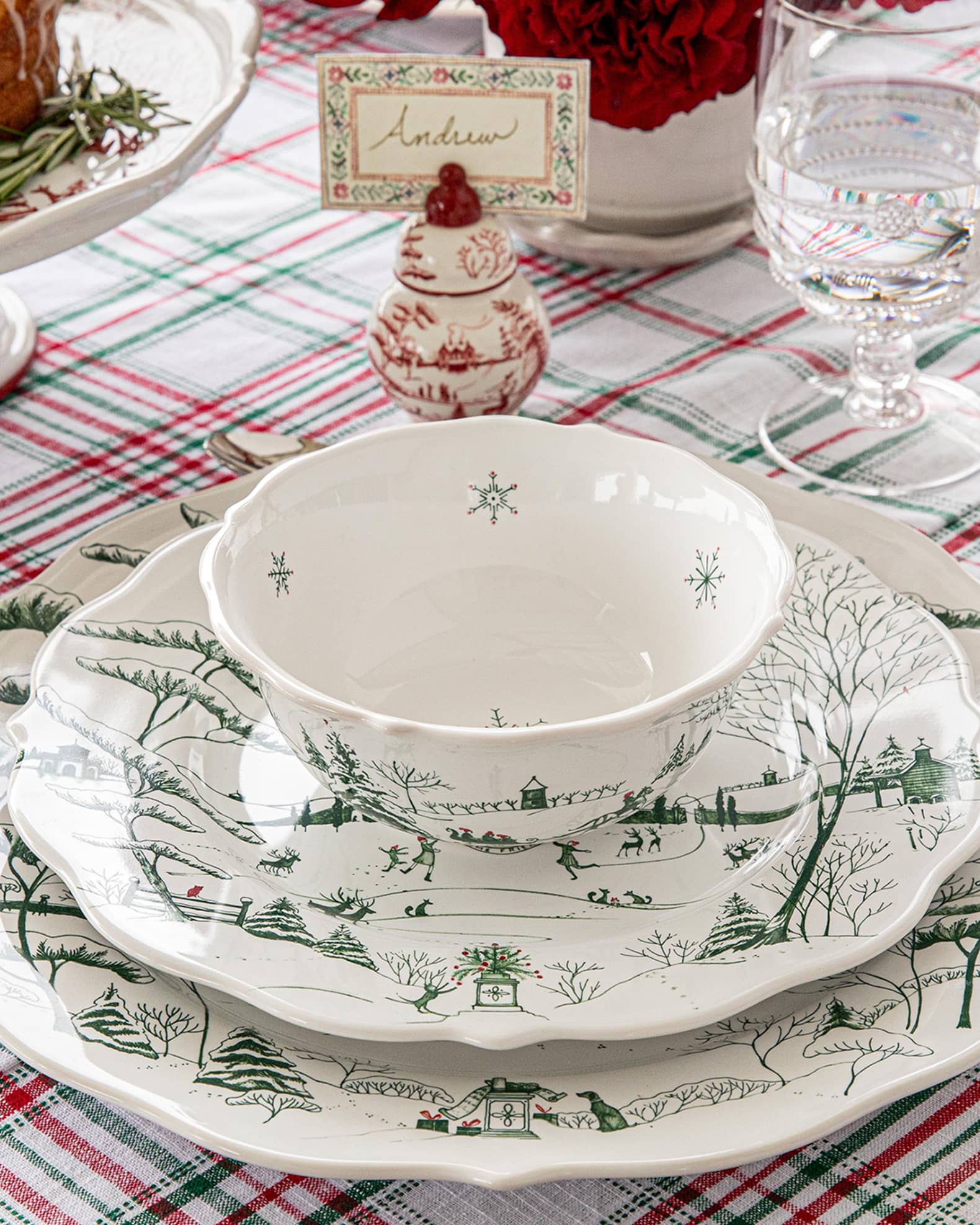 Winter dinnerware hot sale