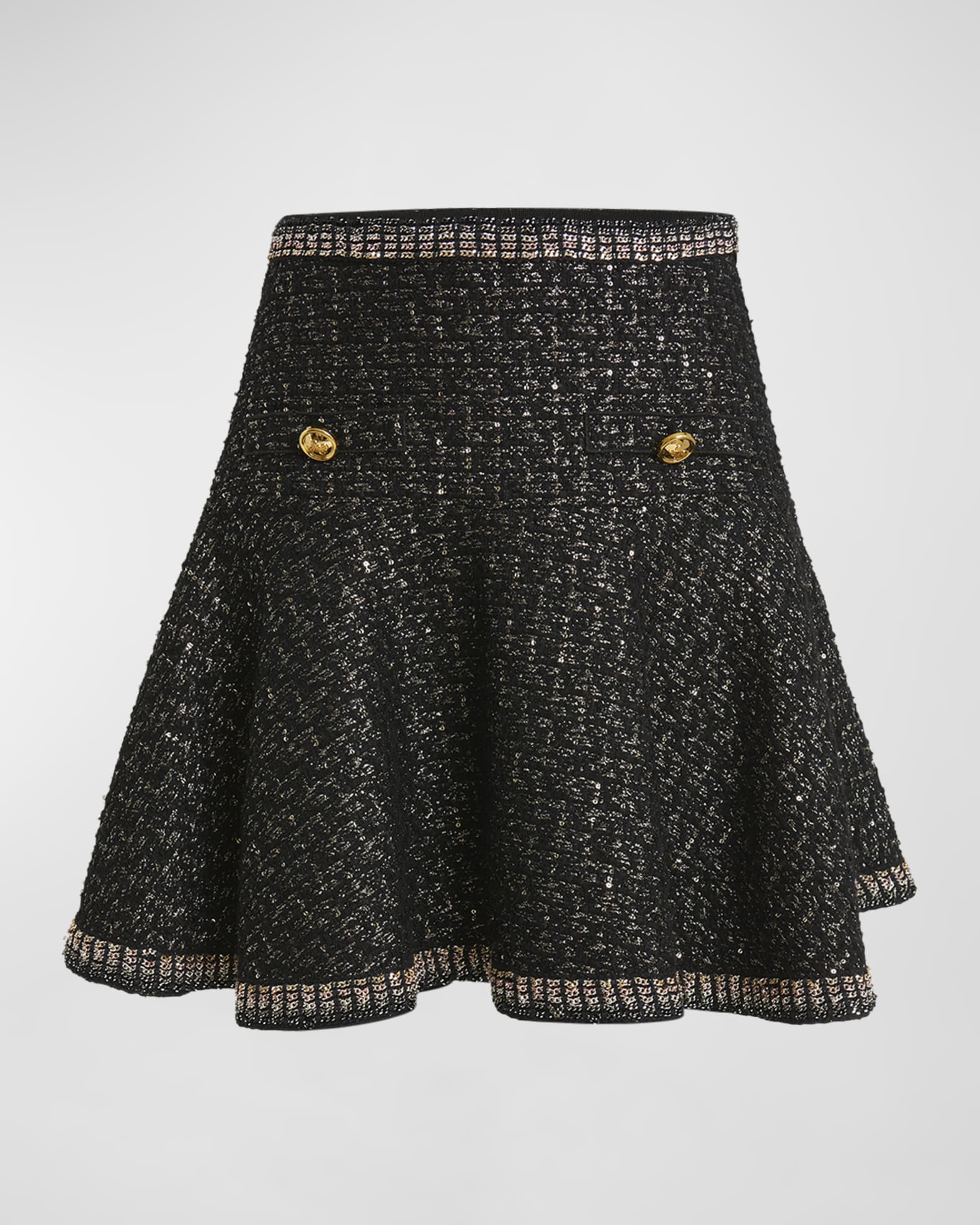 Giambattista Valli Metallic Tweed Mini Skirt Neiman Marcus