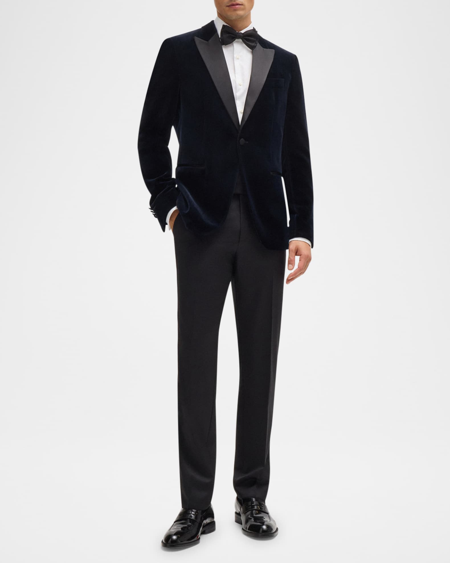 Men's Hutson Black Heritage Velvet Tuxedo Jacket 1