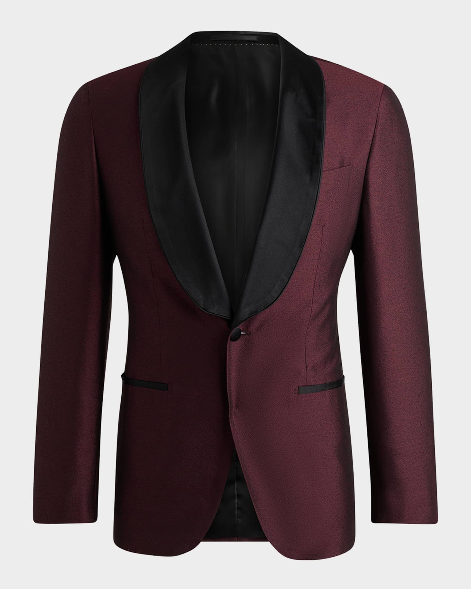 Men's Heston Silk Shawl Lapel Tuxedo Jacket 0