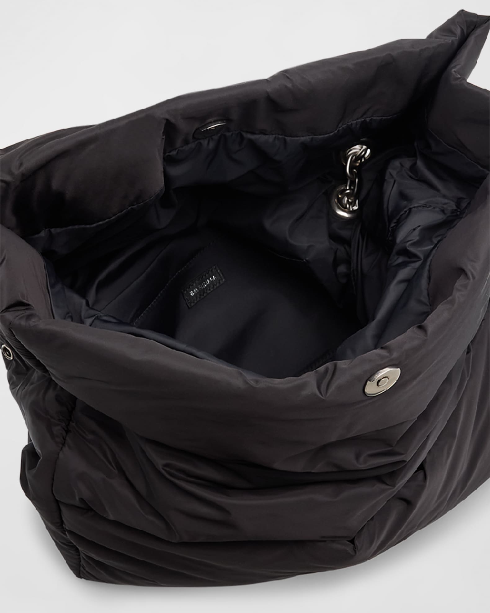 Balenciaga Monaco Medium Recycled Nylon Shoulder Bag | Neiman Marcus