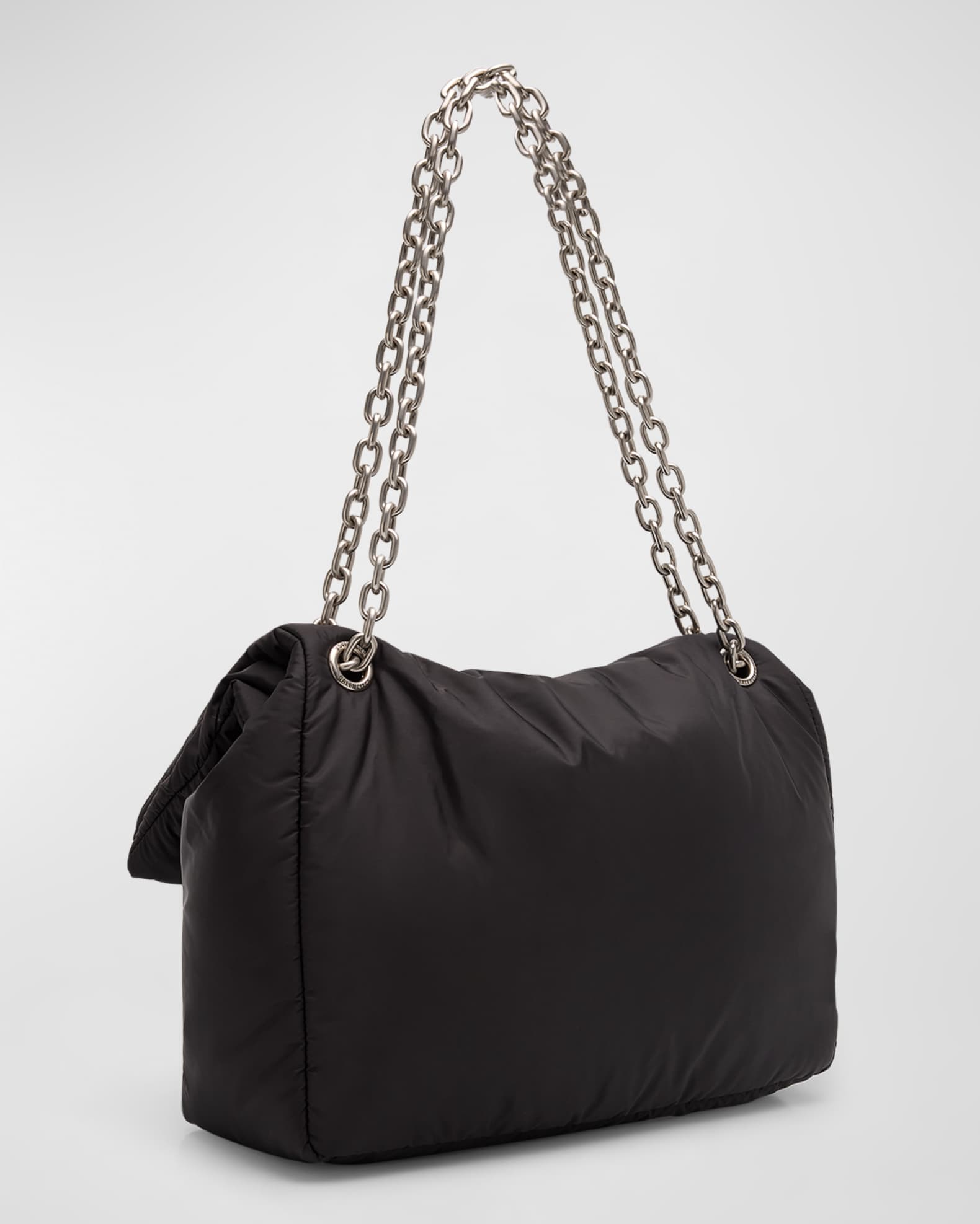 Balenciaga Monaco Medium Recycled Nylon Shoulder Bag | Neiman Marcus