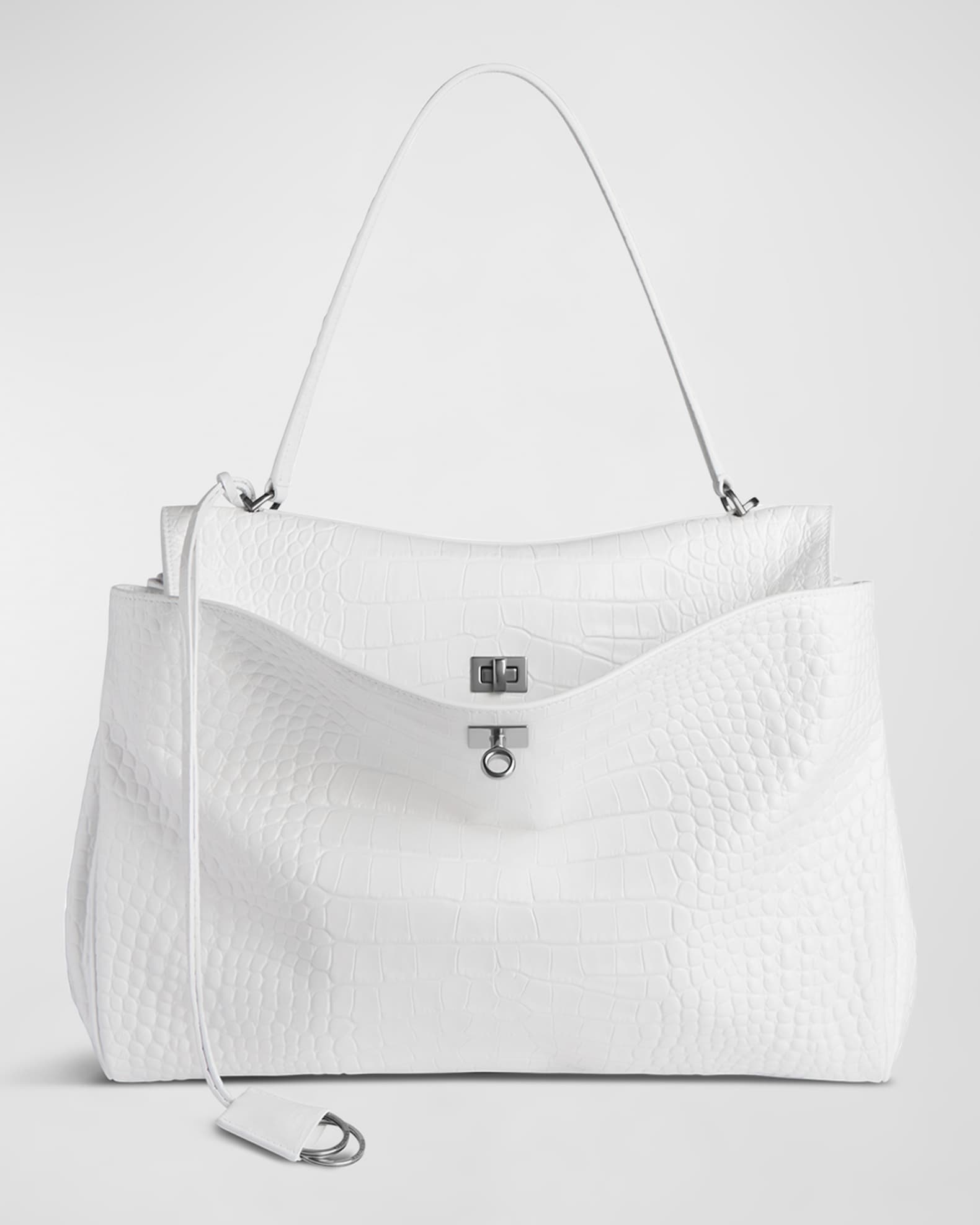 リアル Croc-Embossed Large Rodeo Balenciaga Shoulder Neiman | Bag バッグ
