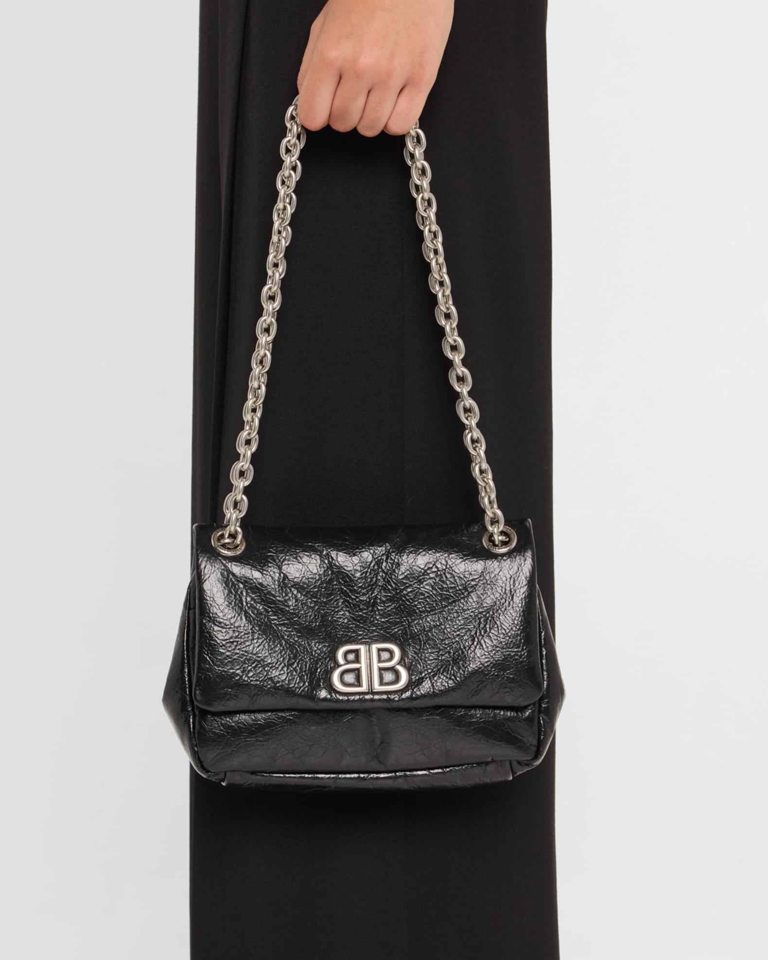 ショルダーバッグ・ポシェット BALENCIAGA Balenciaga Monaco Mini Bag (792977 2AAR8 1000) Women's Monaco Bag Mini in Black | Balenciaga US