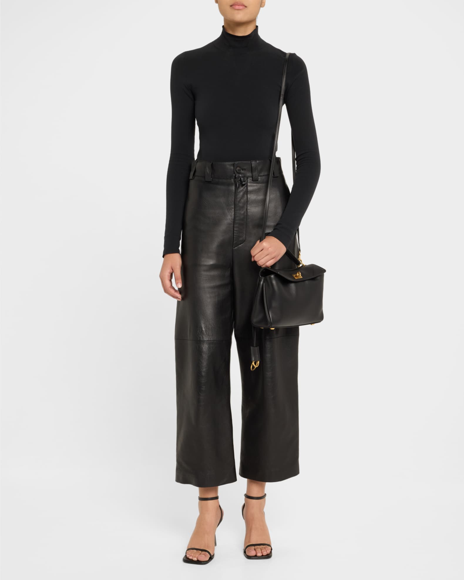Balenciaga Rodeo Mini Calfskin Shoulder Bag | Neiman Marcus