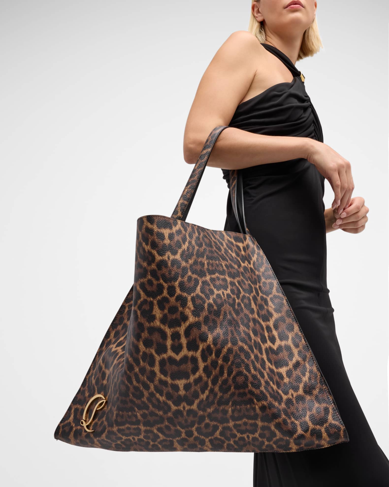 Christian louboutin leopard purse on sale