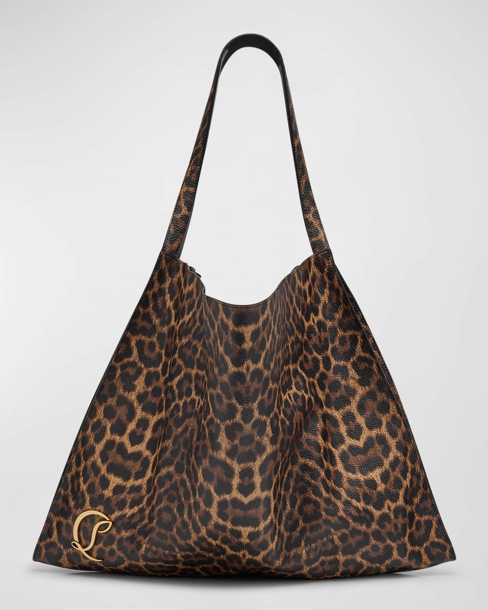 Le 54 Leopard-Print Leather Tote Bag 0
