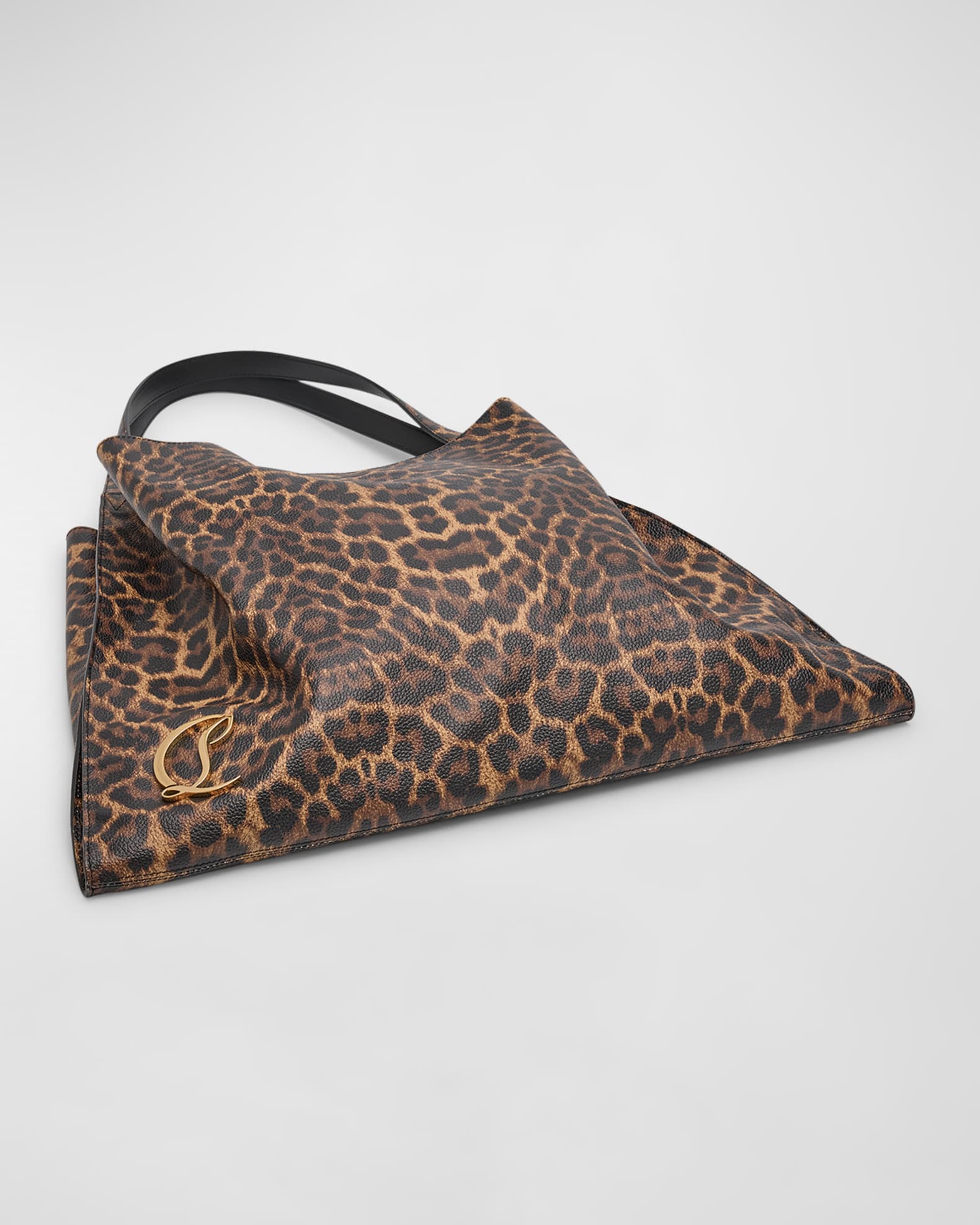 Le 54 Leopard-Print Leather Tote Bag 1
