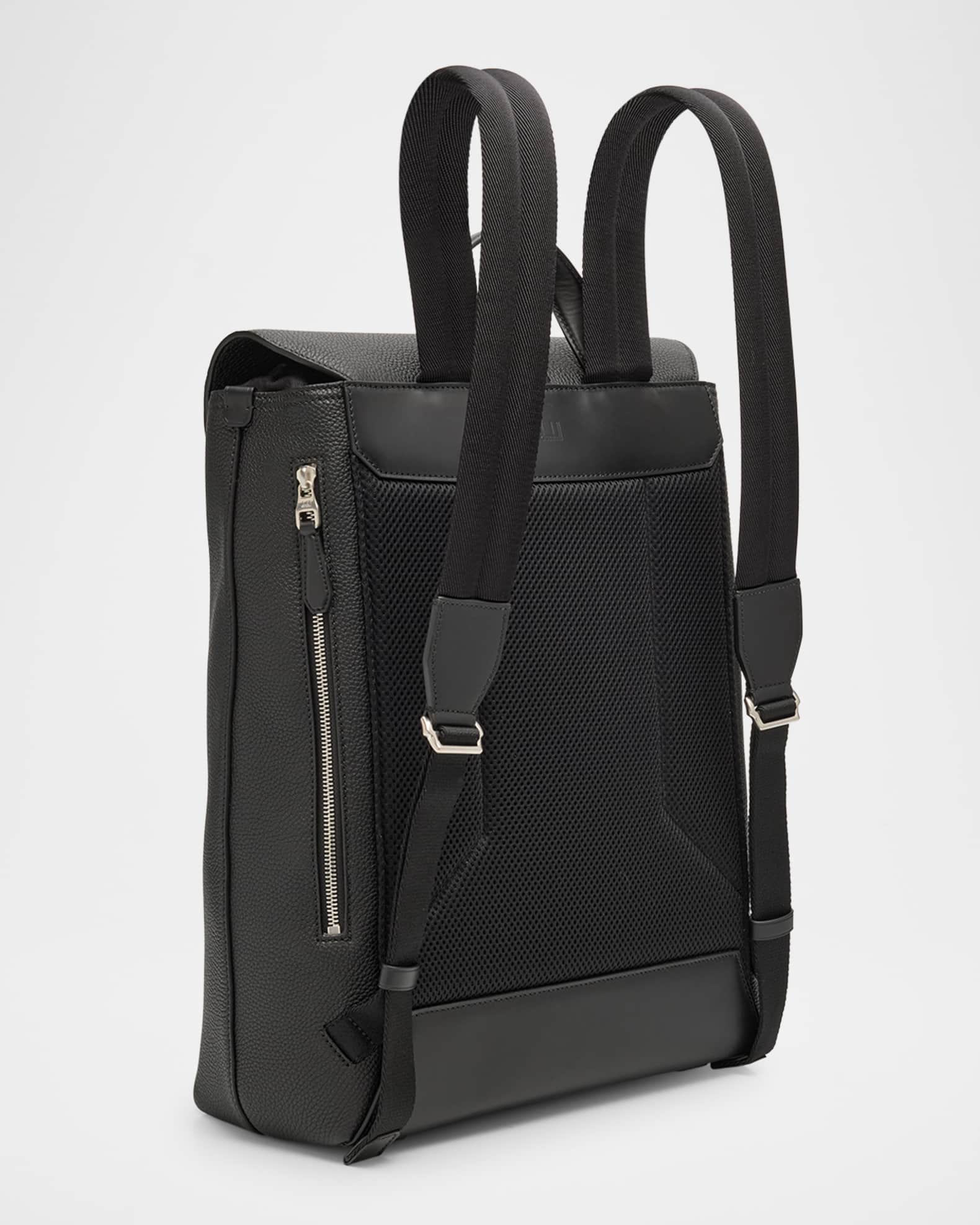 dunhill Men s 1893 Harness Flap Leather Backpack Neiman Marcus