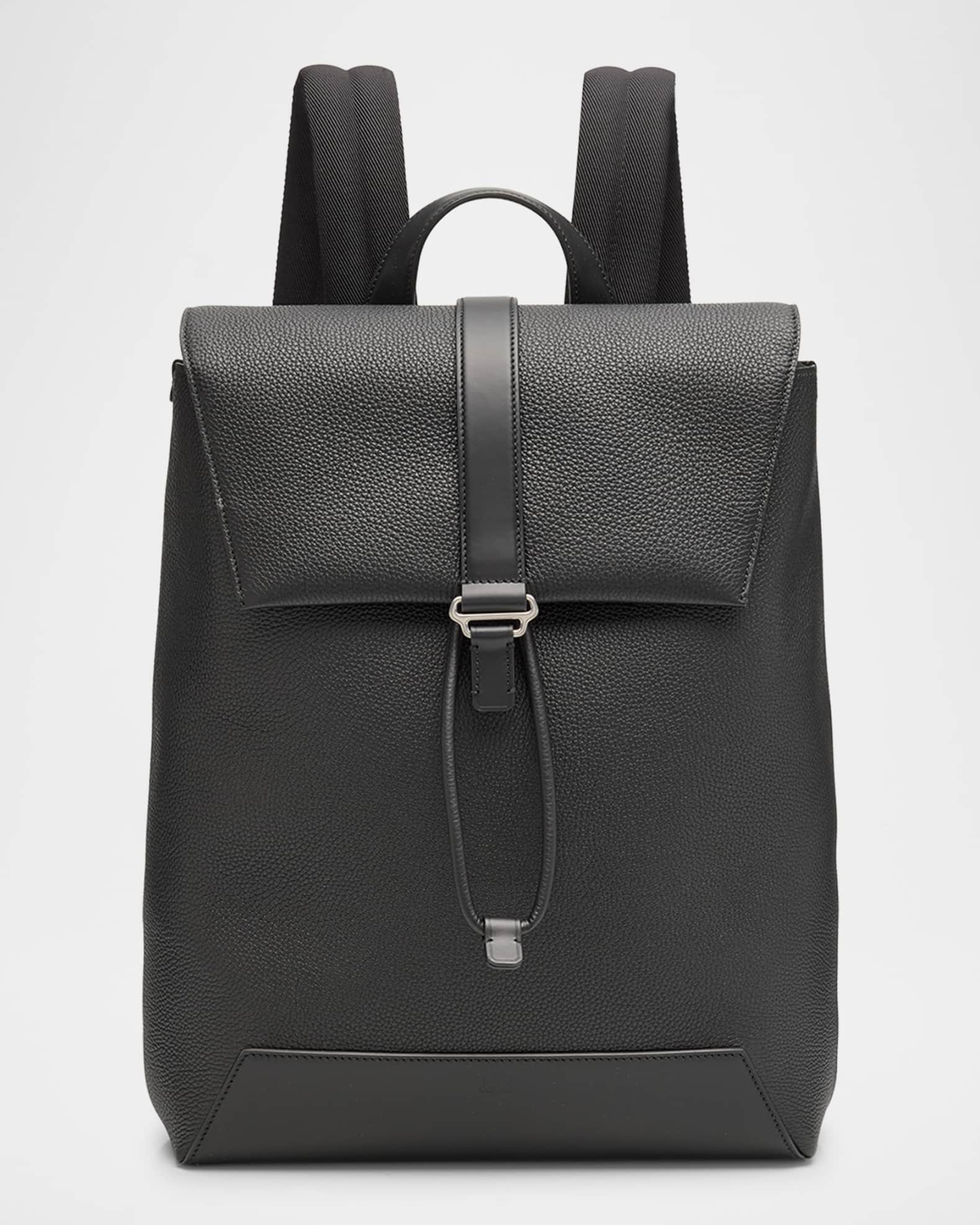 Men's 1893 Harness Flap Leather Backpack 0