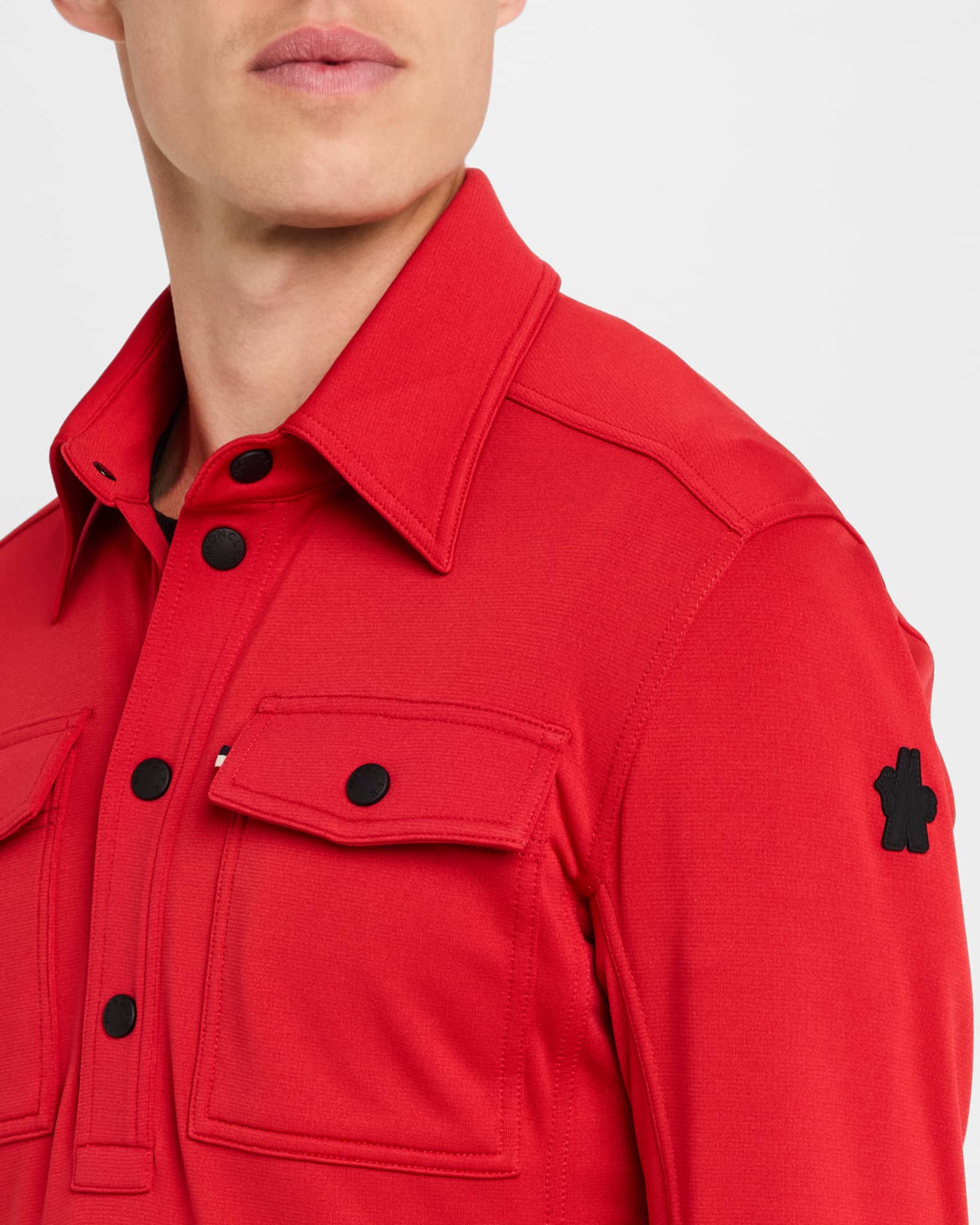 Moncler Grenoble Men's Polartec Polo Shirt | Neiman Marcus Moncler Grenoble Men's Polartec Polo Shirt | Neiman Marcus