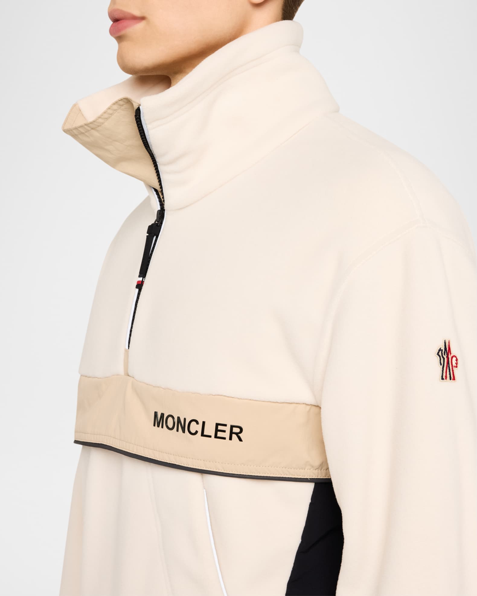 Kith Moncler Quarter Zip Pullover Navy Men's - FW17 - US