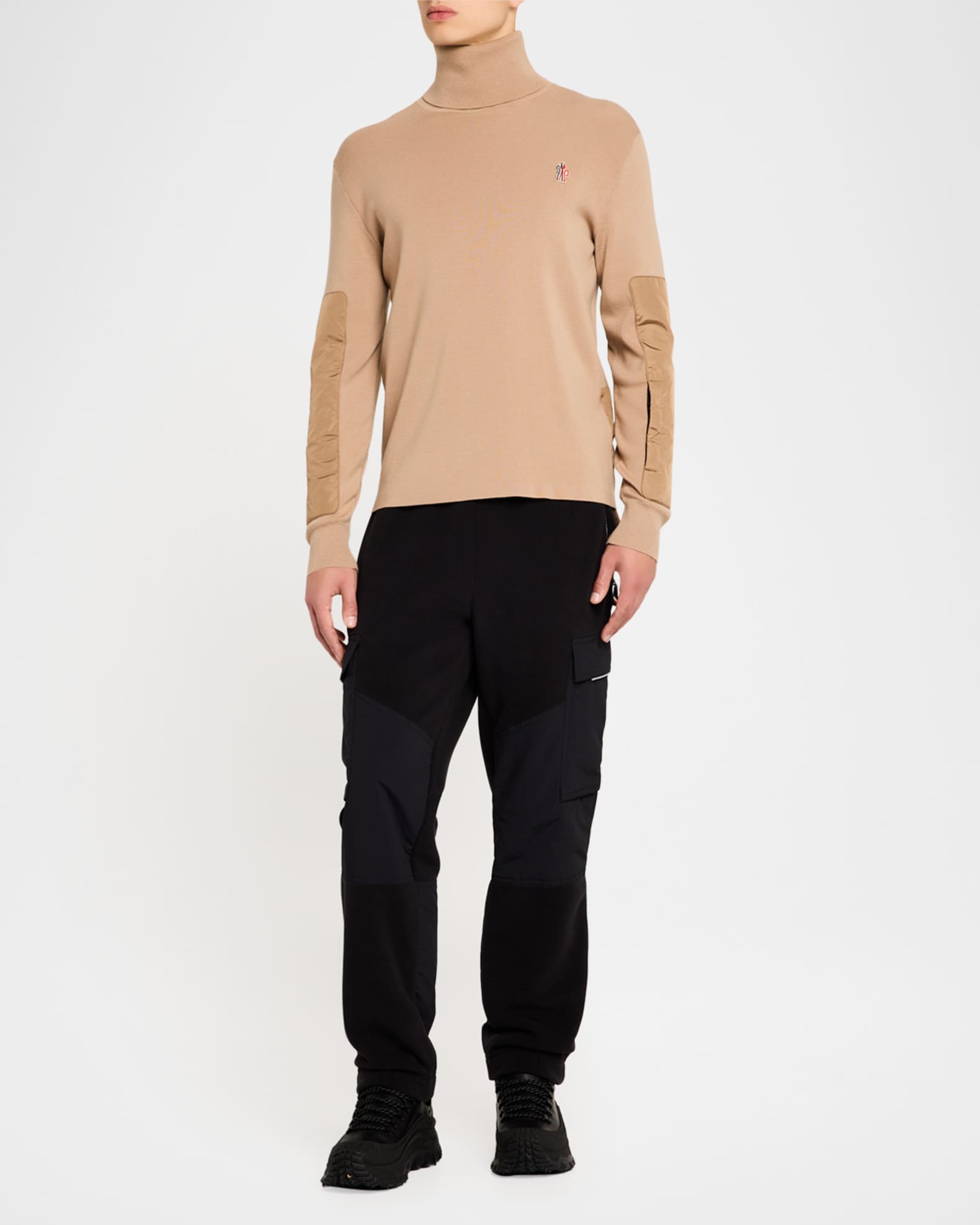 Men's Turtleneck with Elbow Patches 1