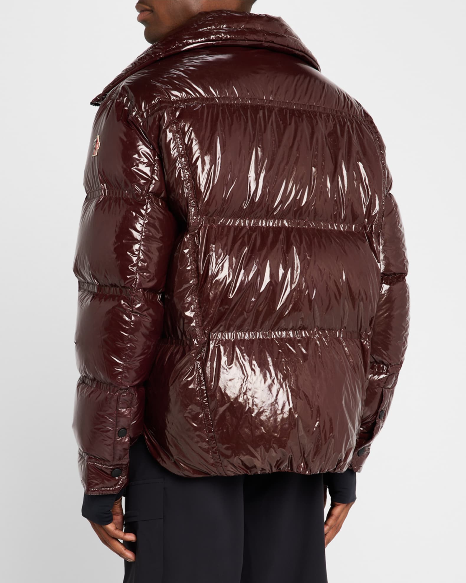 Mens moncler shiny puffer jacket outlet