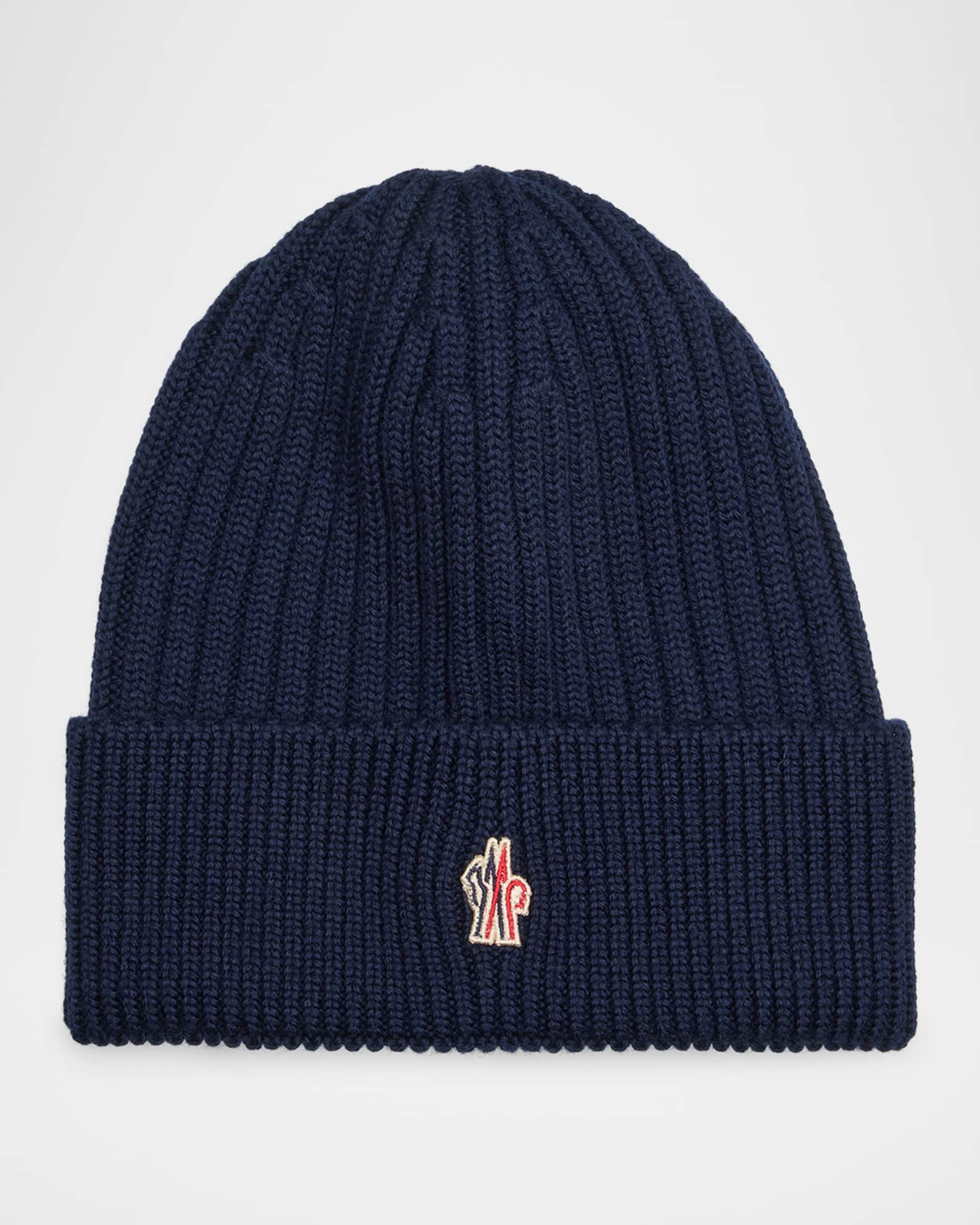 Moncler logo beanie store