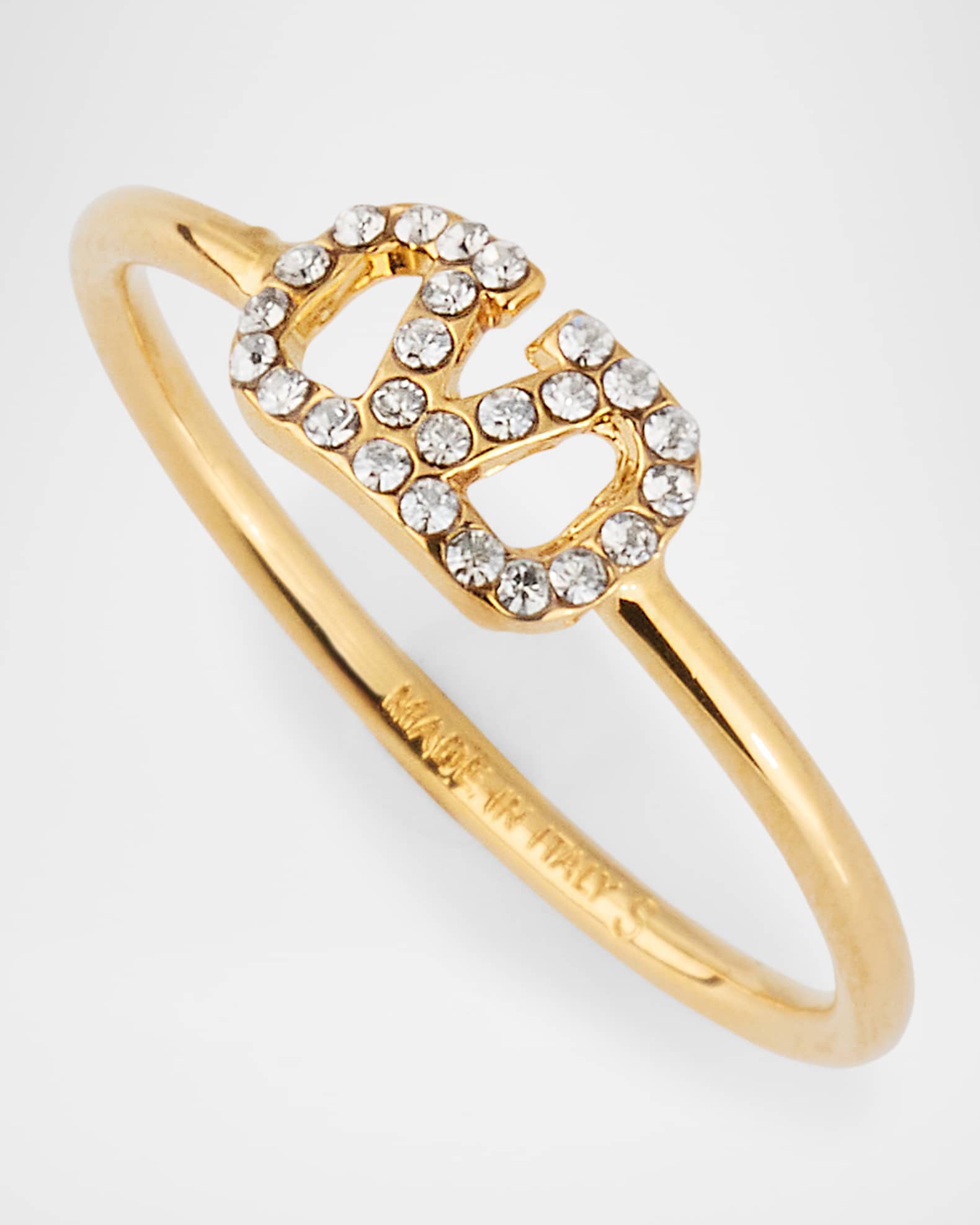指輪・リング VALENTINOGARAVANI VLOGO SIGNATURE Ring Valentino V Logo Signature Ring - Runway Catalog