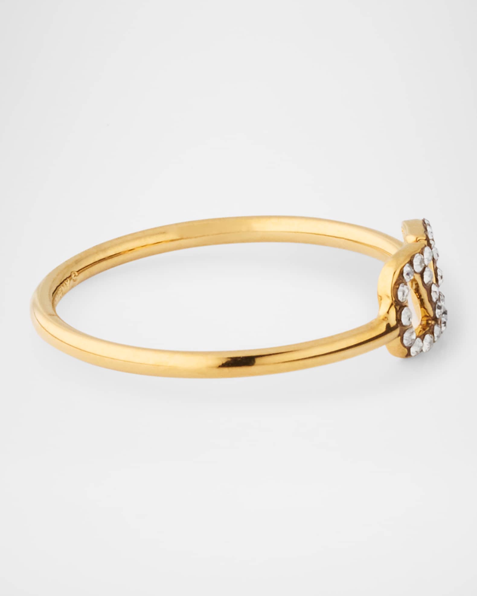 【関税＆送料込み】Valentino Garavani Signature Vlogo Ring Valentino Garavani VLogo Signature crystal-embellished Ring