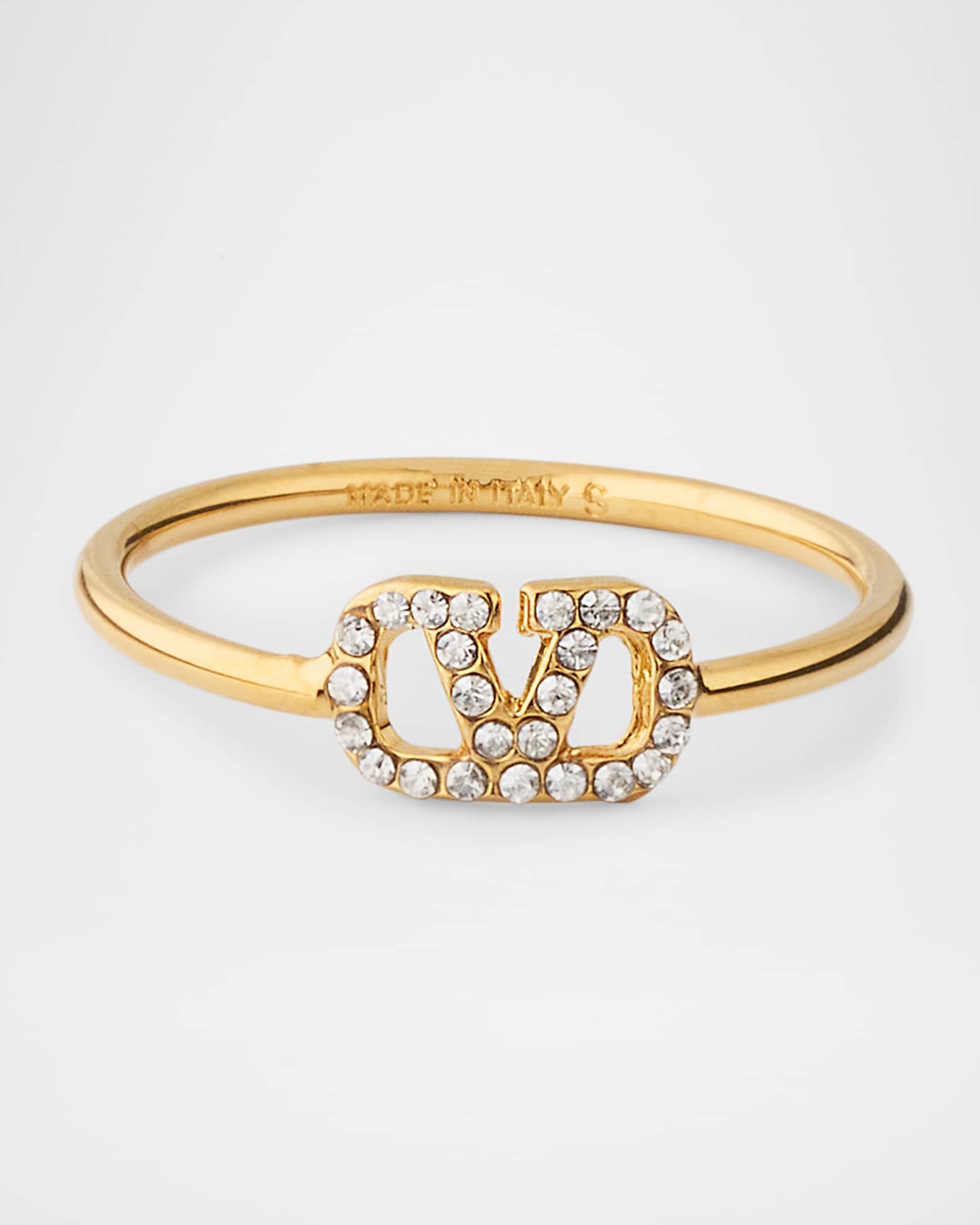 指輪・リング VALENTINOGARAVANI VLOGO SIGNATURE Ring Valentino V Logo Signature Ring - Runway Catalog