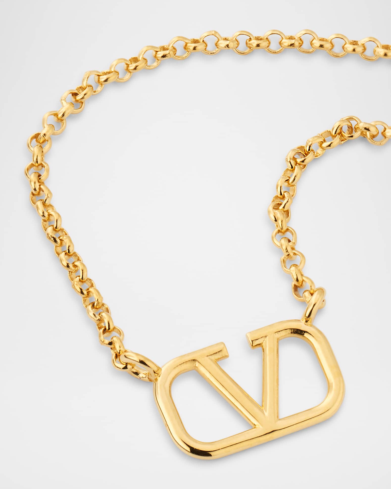 Valentino Garavani VLogo Signature Pendant Necklace | Neiman Marcus