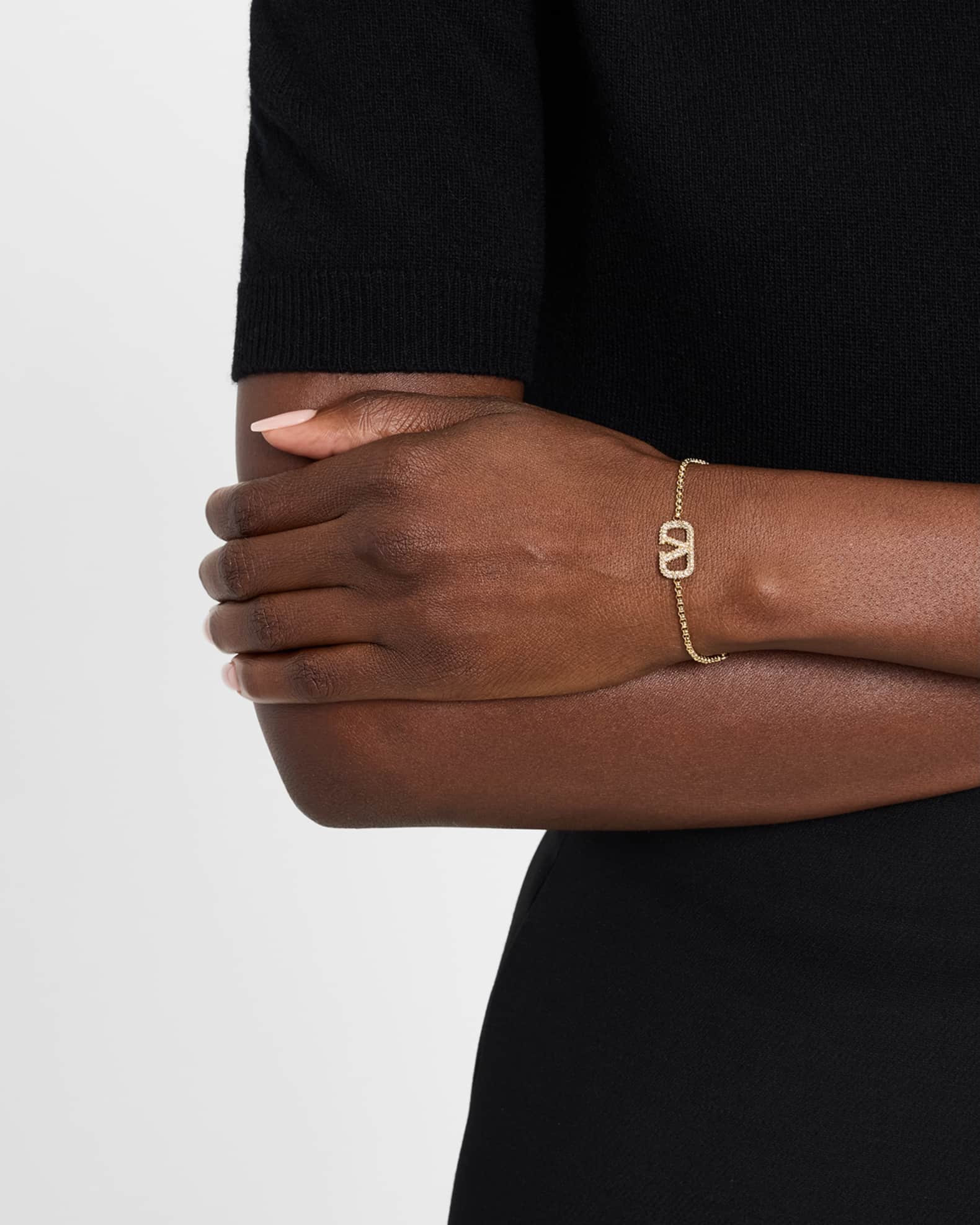 Valentino Garavani VLogo Signature Strass Bracelet | Neiman