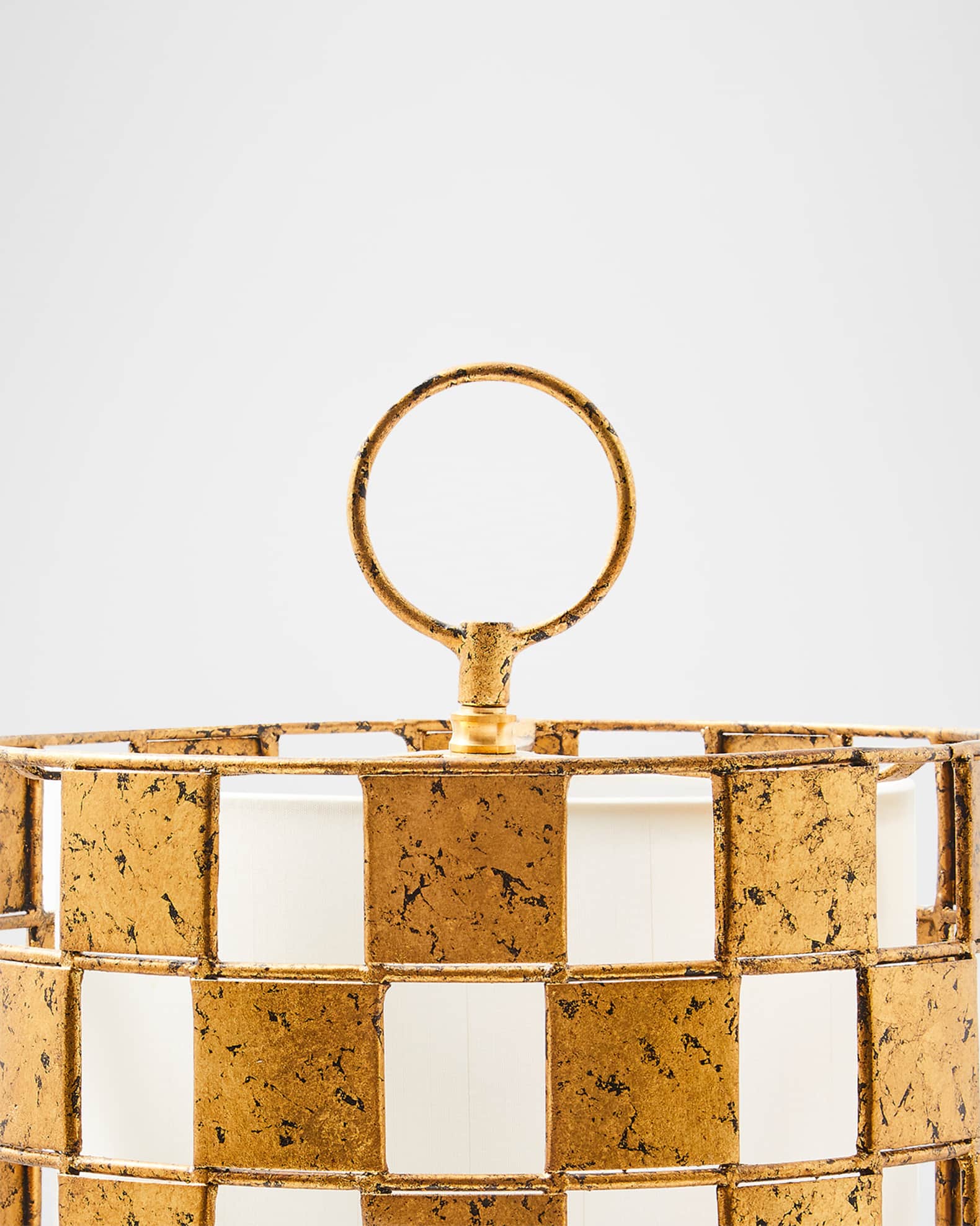 Golden Check Table Lamp 1