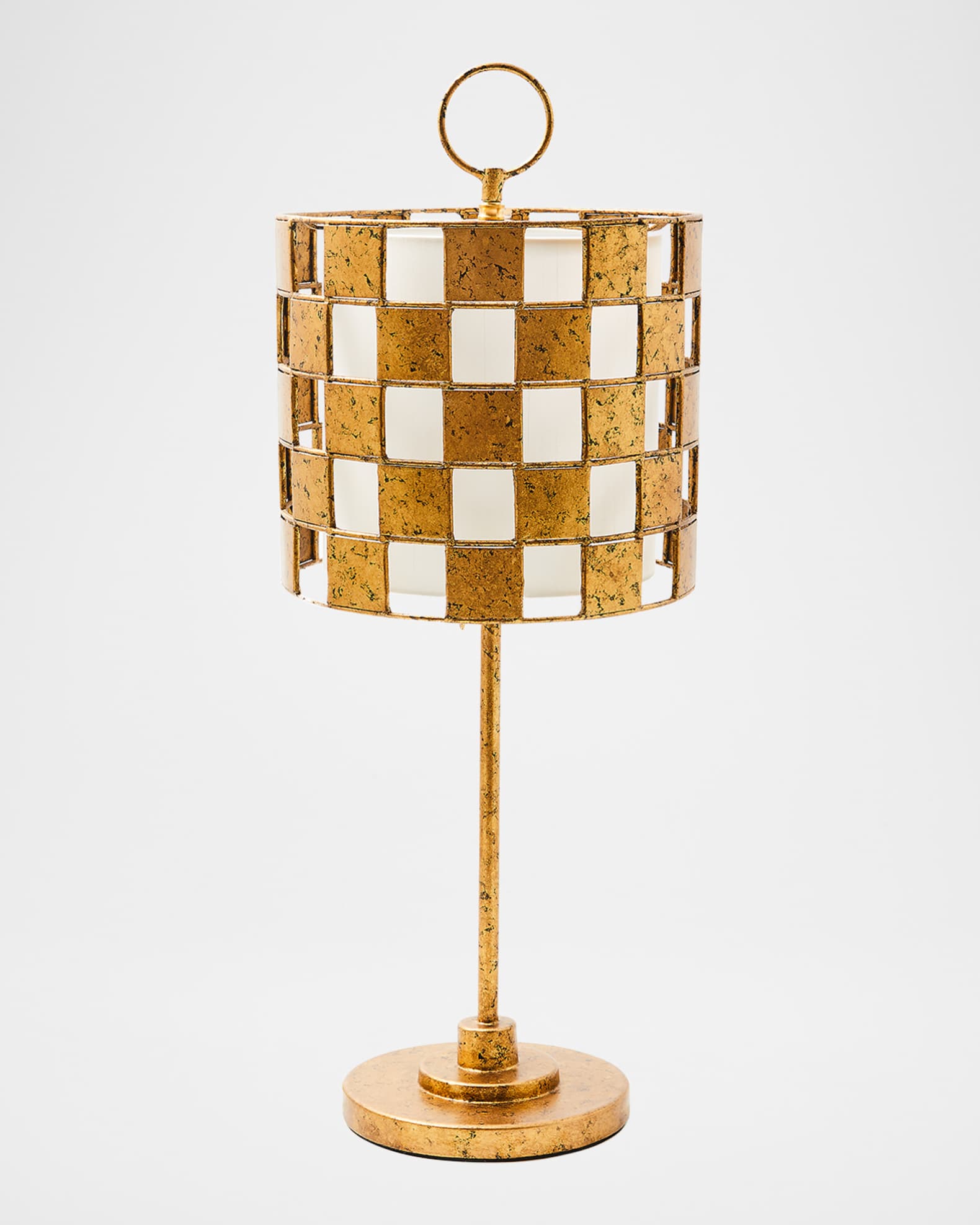 Golden Check Table Lamp 0