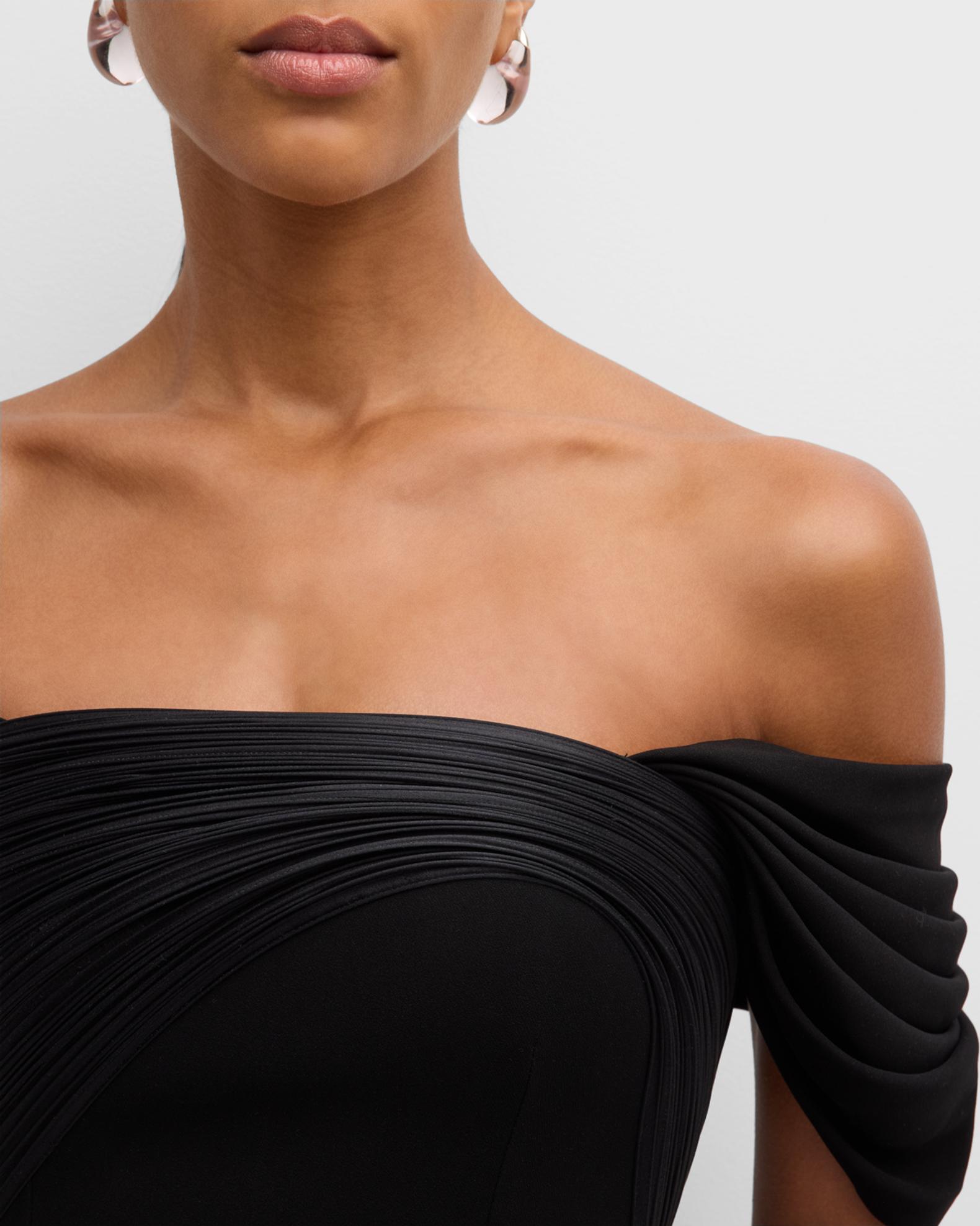 Gaurav Gupta Sculpted Arch Off-Shoulder Gown | Neiman Marcus
