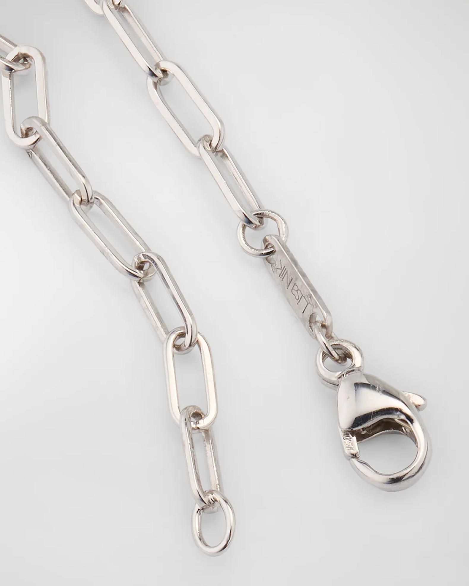 Lisa Nik Rocks 18K White Gold Blue Topaz and North Star Diamond Paper ...