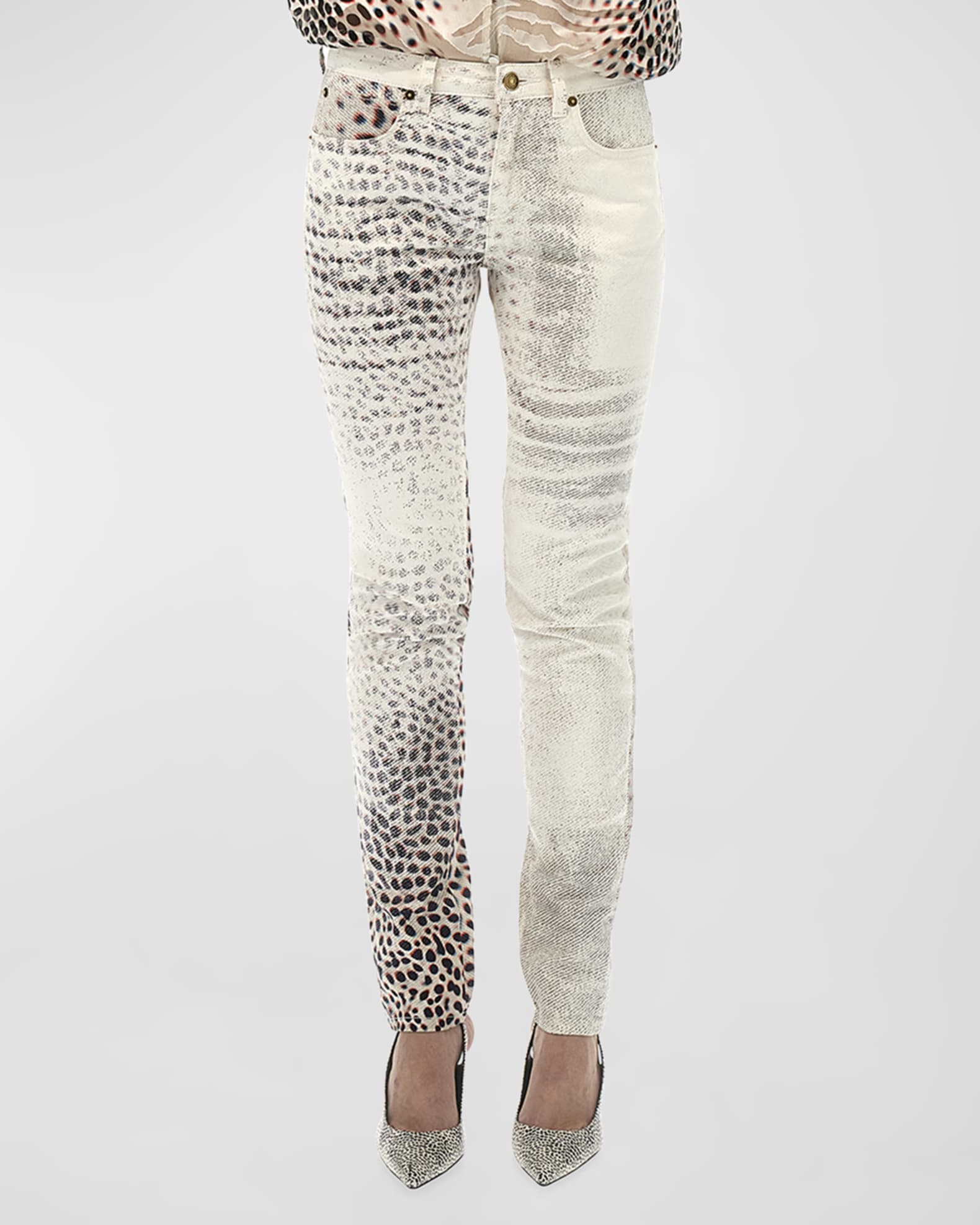 Roberto Cavalli Junior printed track pants - White