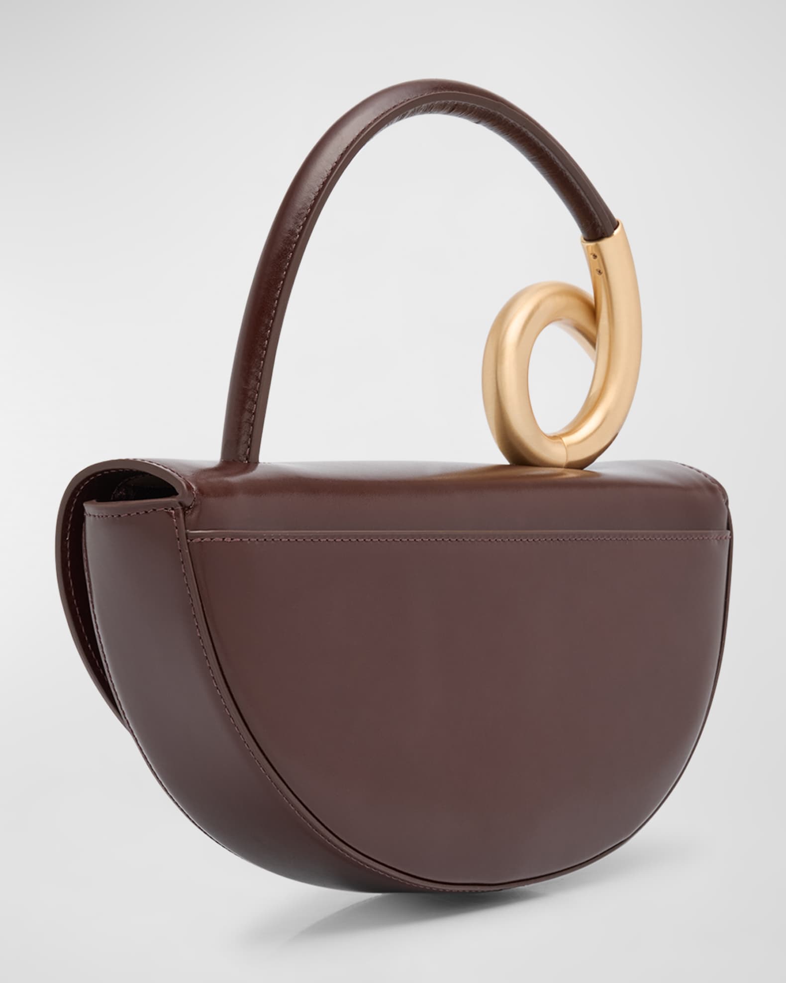 Cult Gaia Azariah Leather Coil Top-Handle Bag | Neiman Marcus