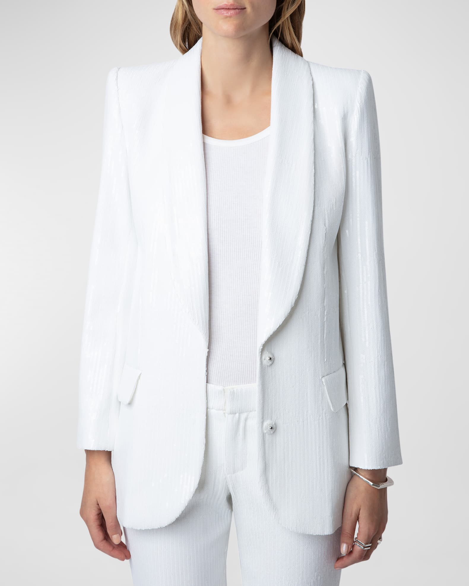 Sequined blazer | Little black dress | Banquet suit jacket