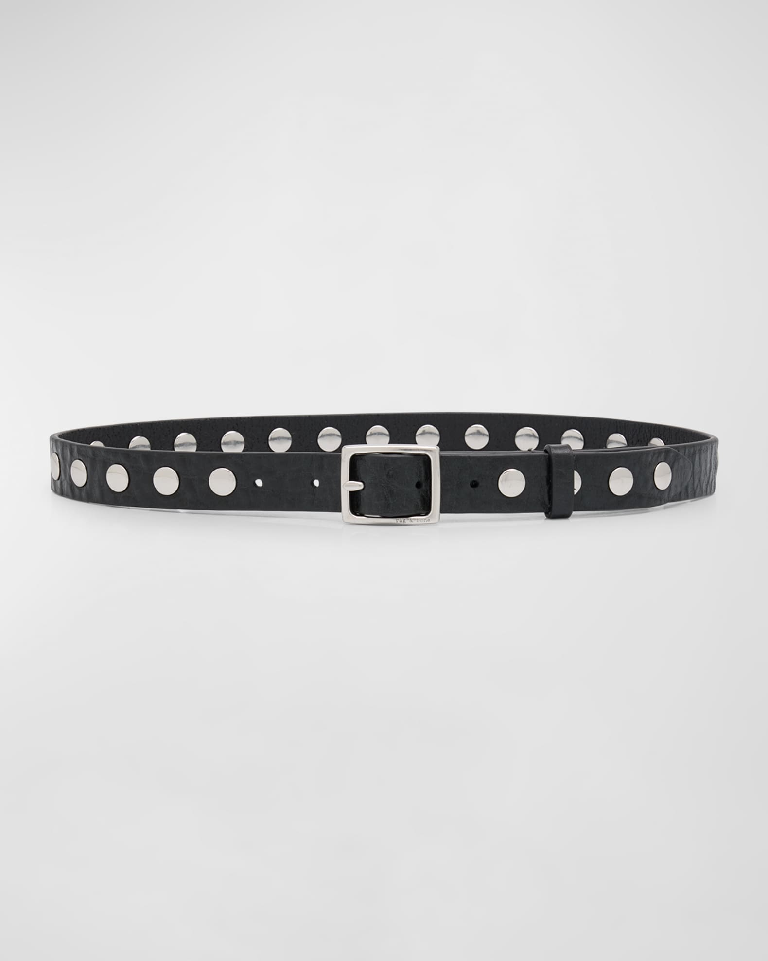 Rag & Bone Studded Baby Boyfriend Leather Belt