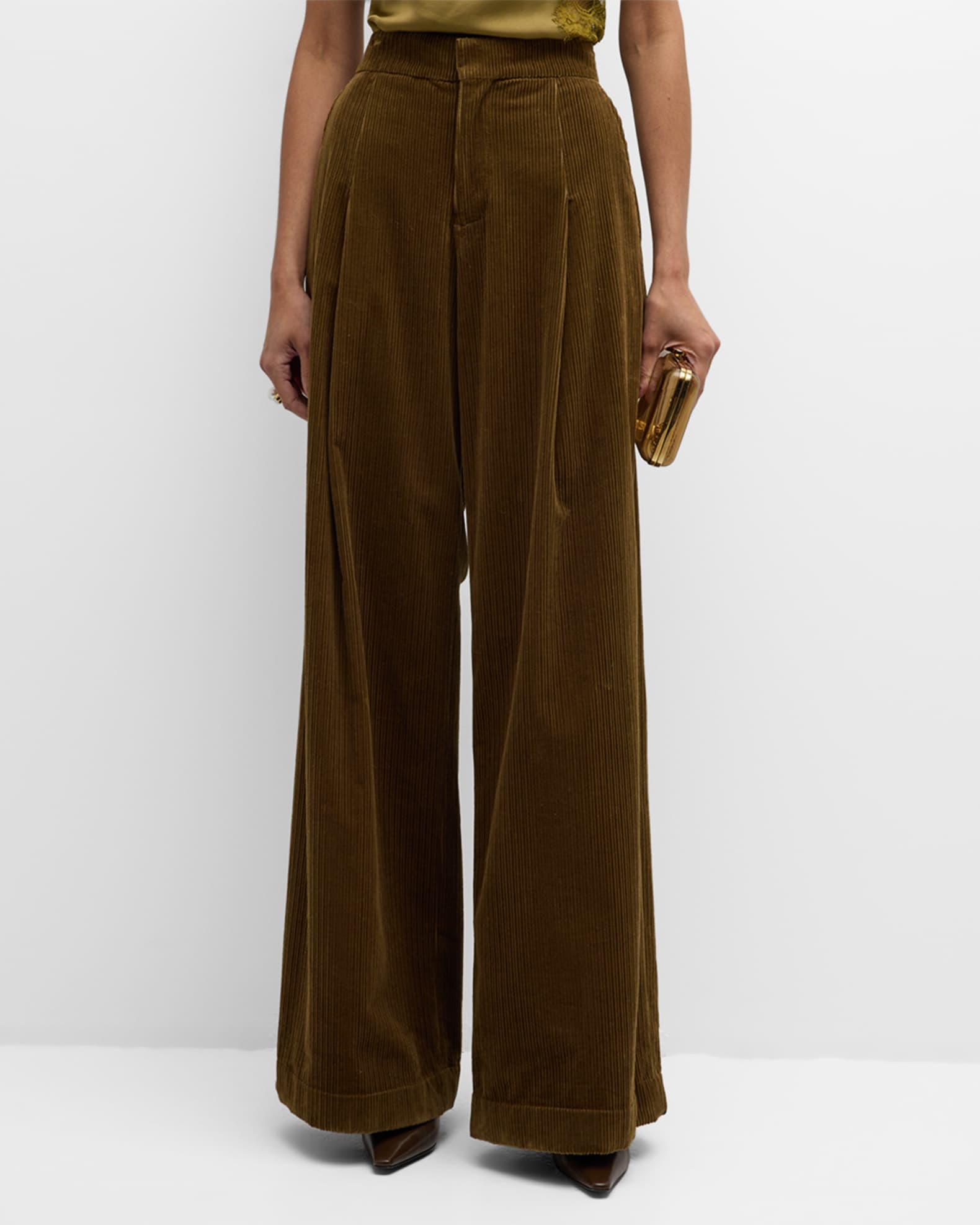 Andrew Wide-Leg Corduroy Pants 1