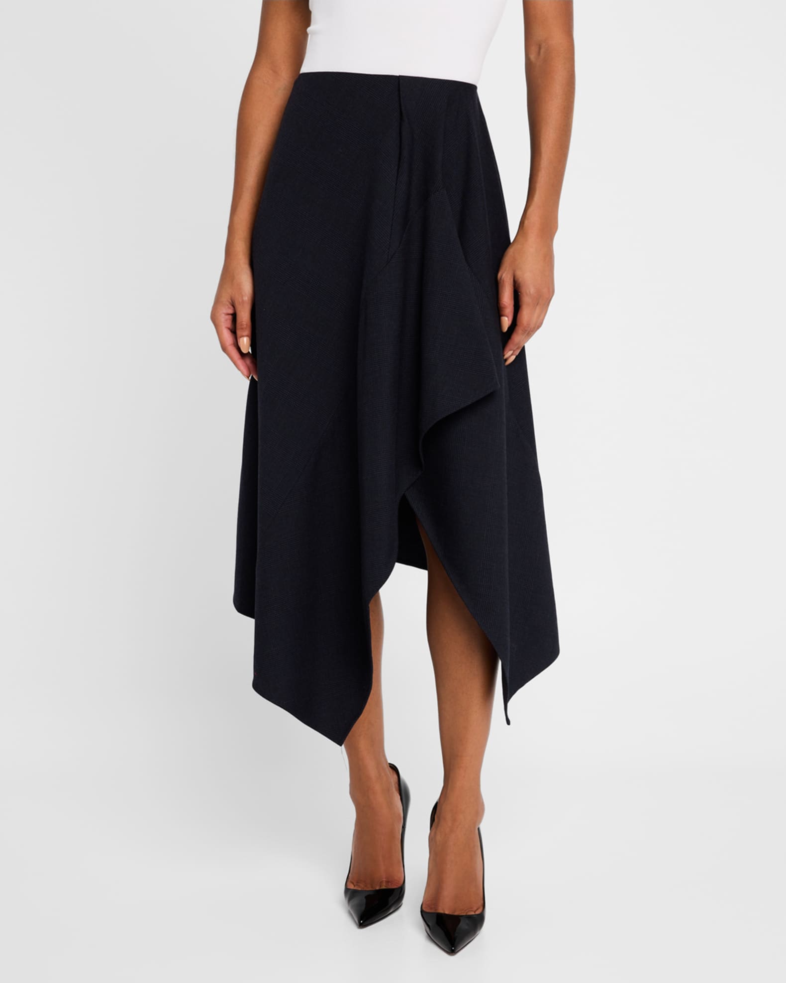 GC Navy mid lenght cotton skirt main image 1
