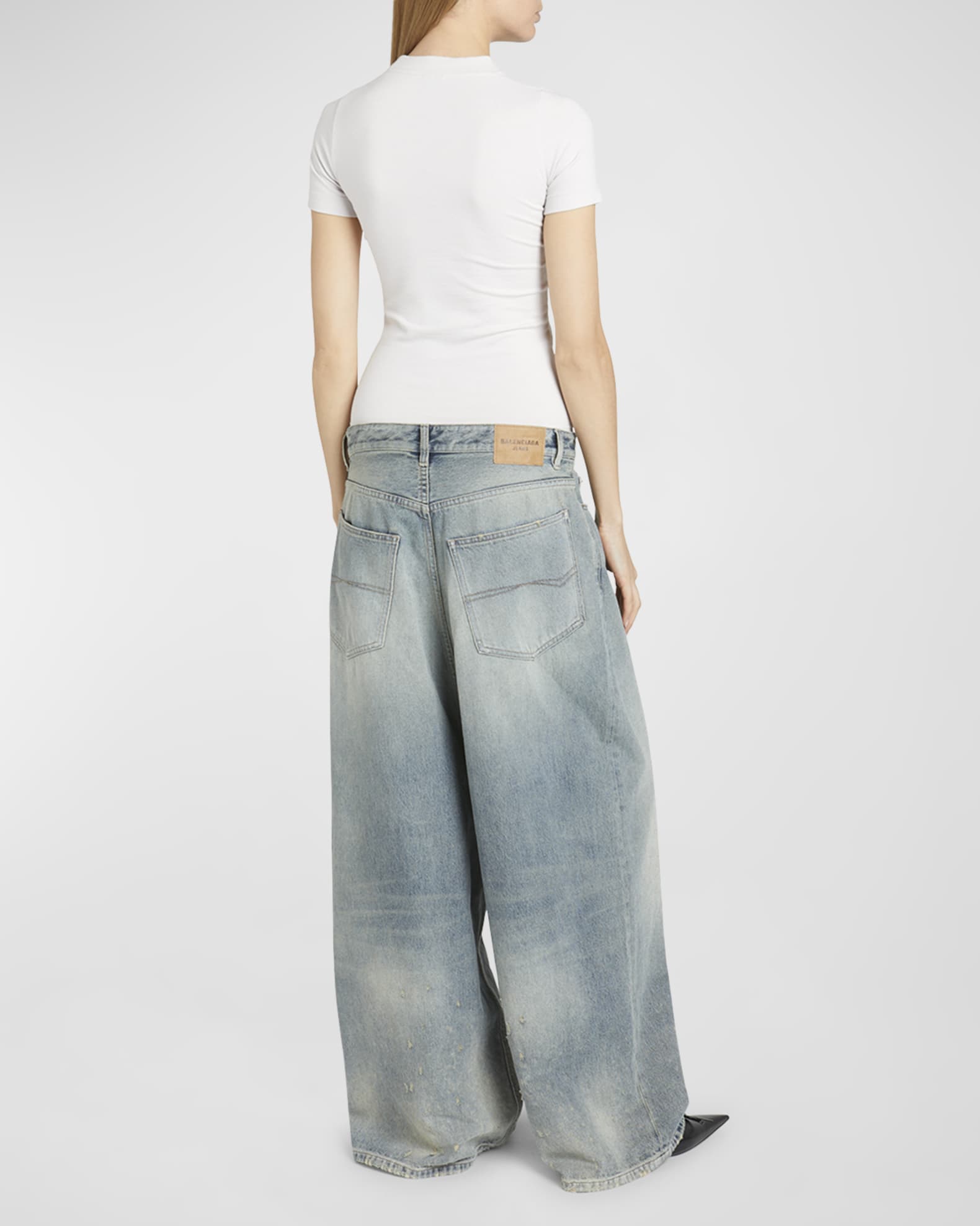 BALENCIAGA Low Crotch Japanese Denim Jeans in Black – MARAIS
