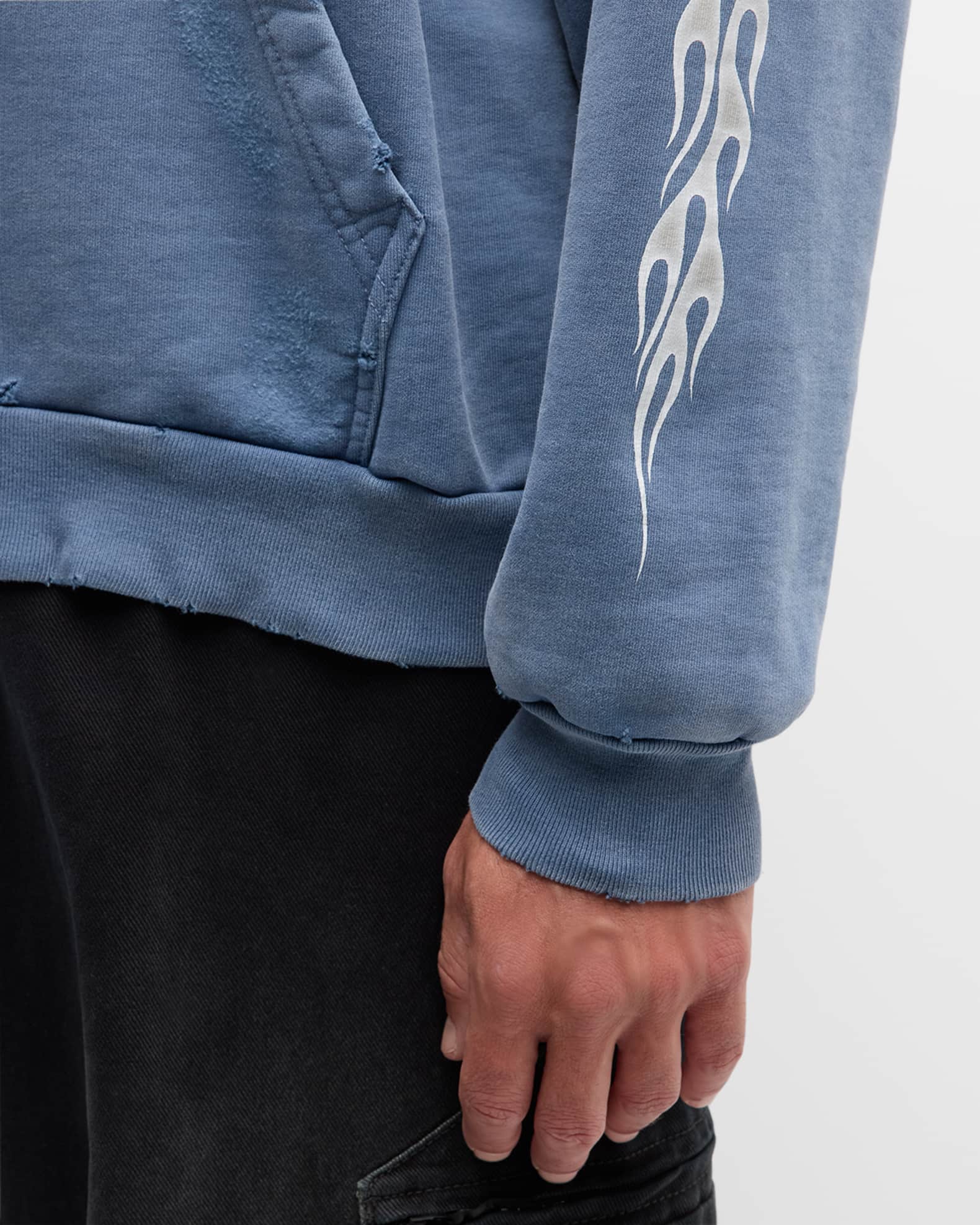 Balenciaga Men's Burning Unity Logo Zip Hoodie | Neiman Marcus Balenciaga Men's Burning Unity Logo Zip Hoodie | Neiman Marcus
