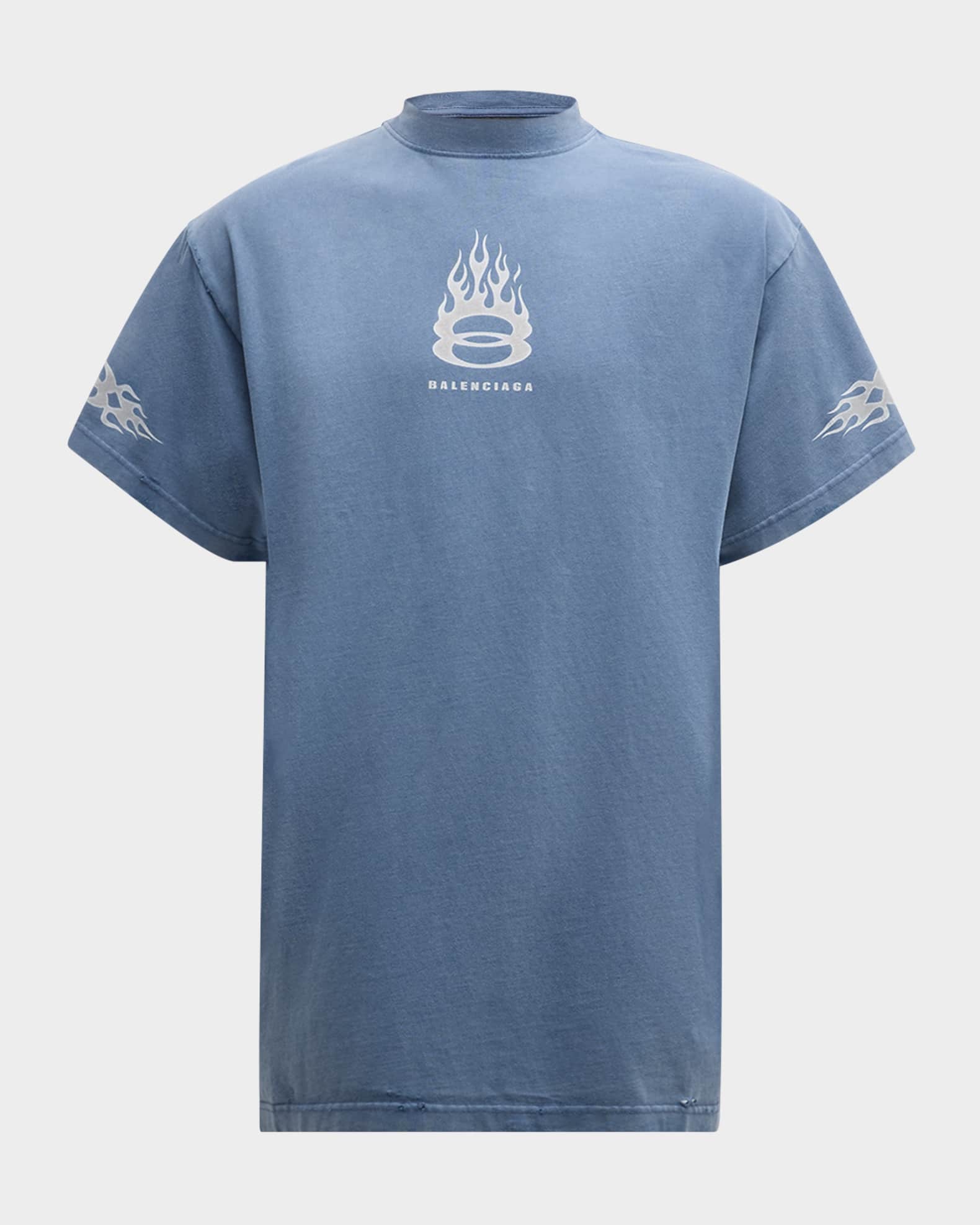 BALENCIAGA リフレクター プリント Tシャツ Extreme tie dye medium fit t-shirt