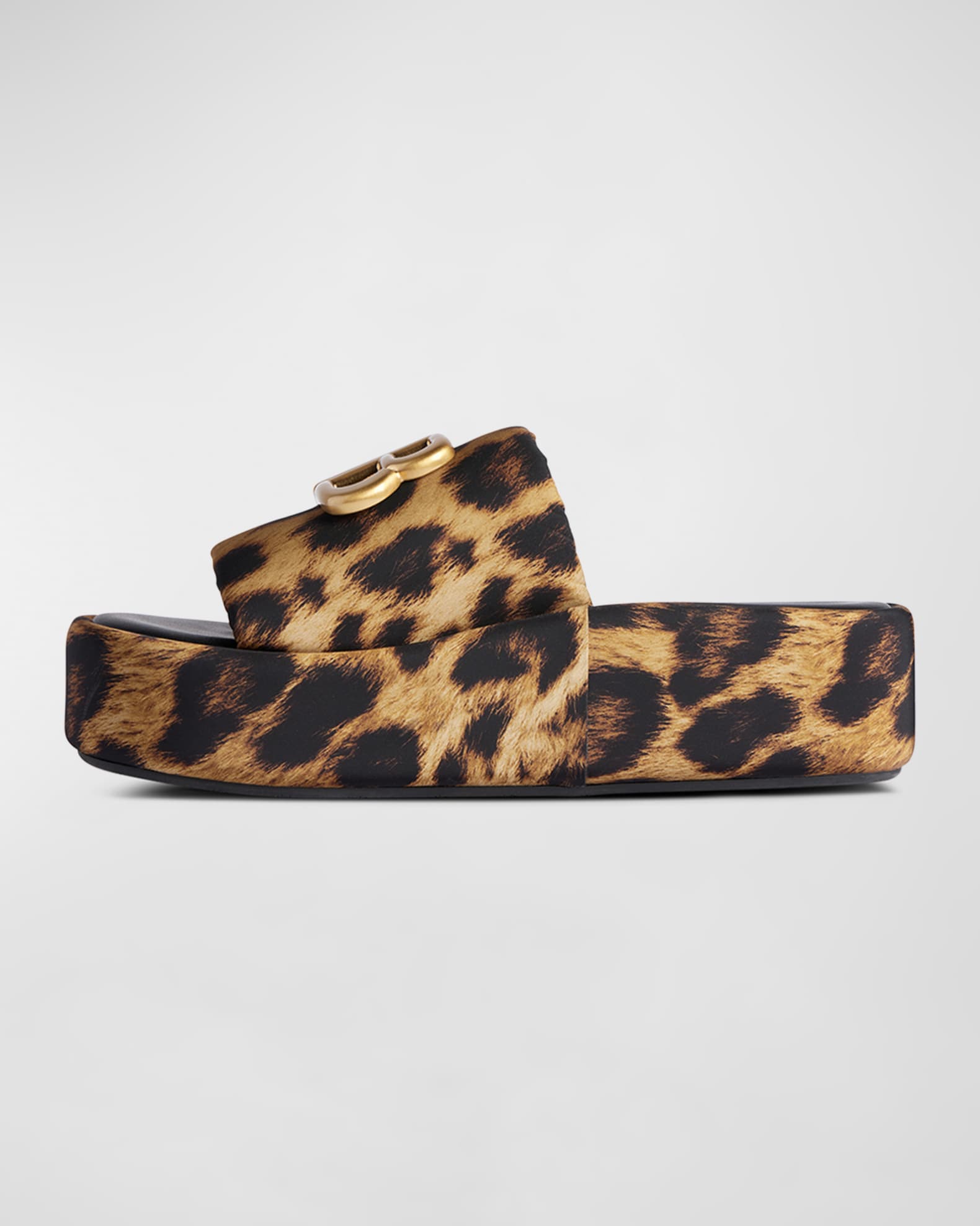 Rise BB Leopard Flatform Sandals