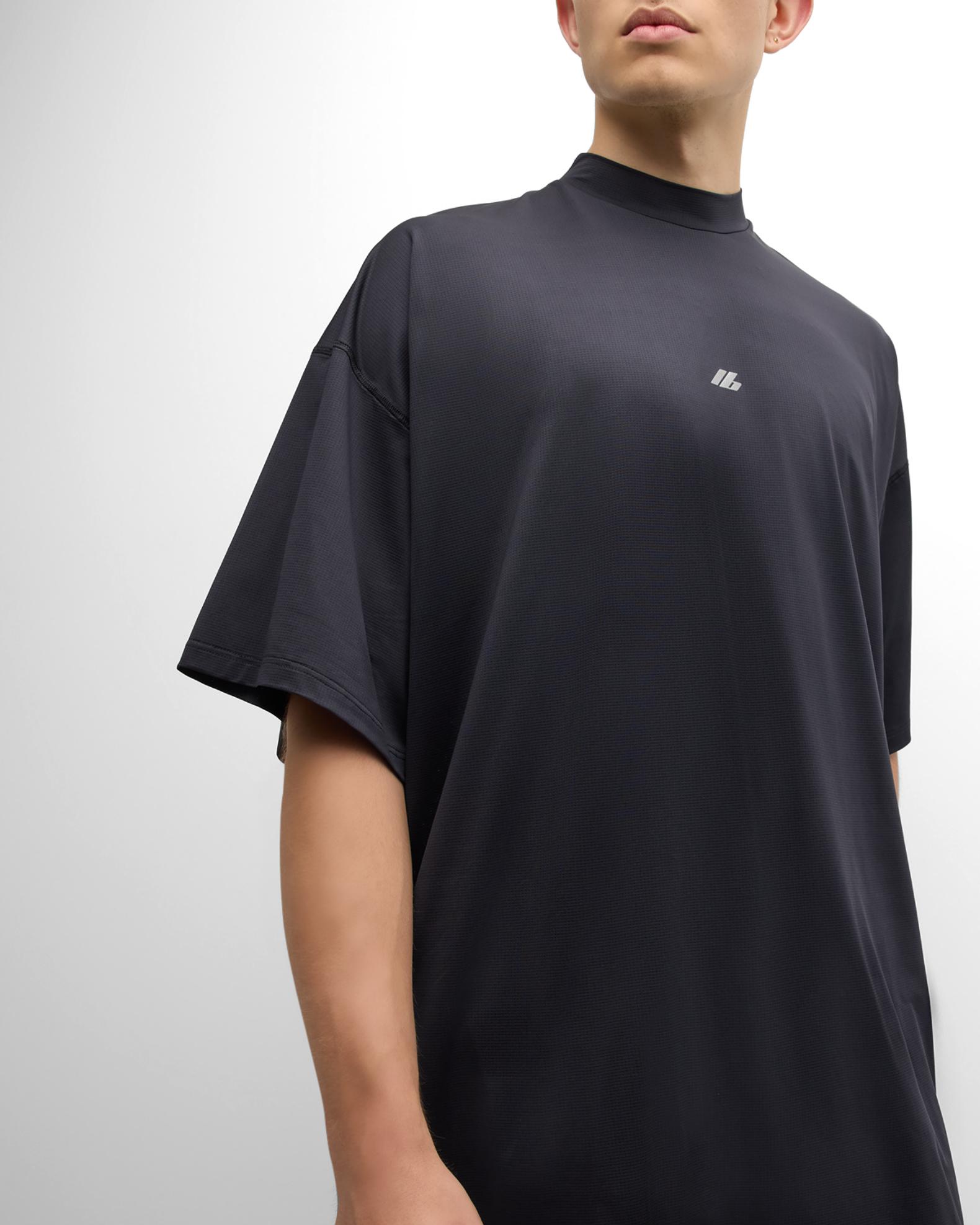 Balenciaga Men's Activewear Technical Mesh T-Shirt | Neiman Marcus