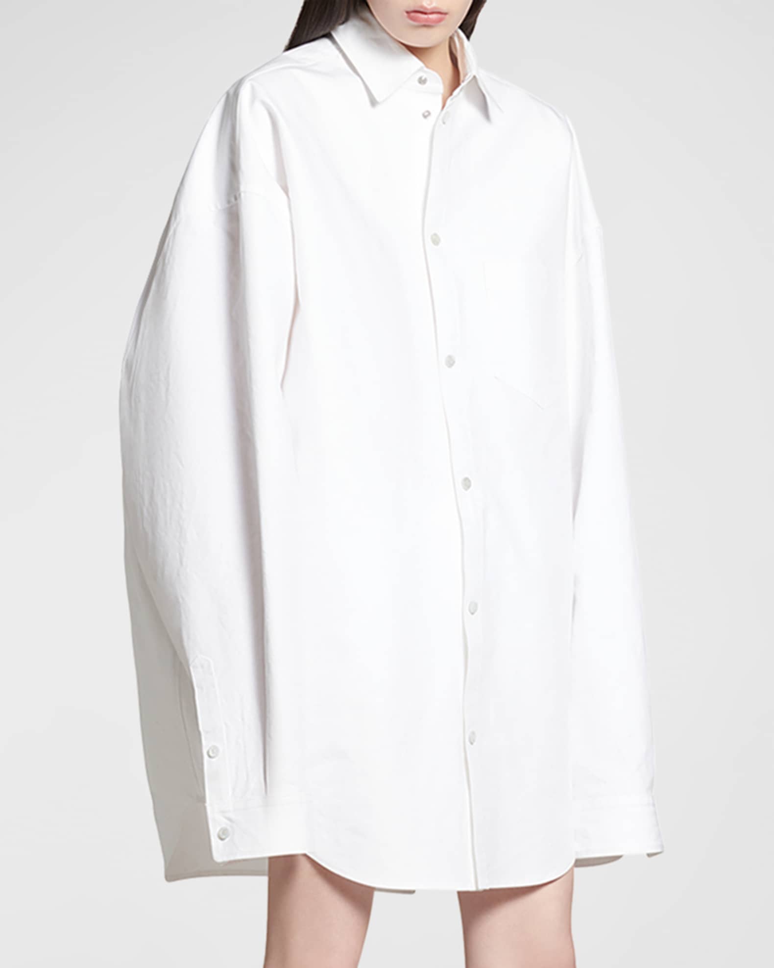 Balenciaga Outerwear Shirt Large Fit | Neiman Marcus