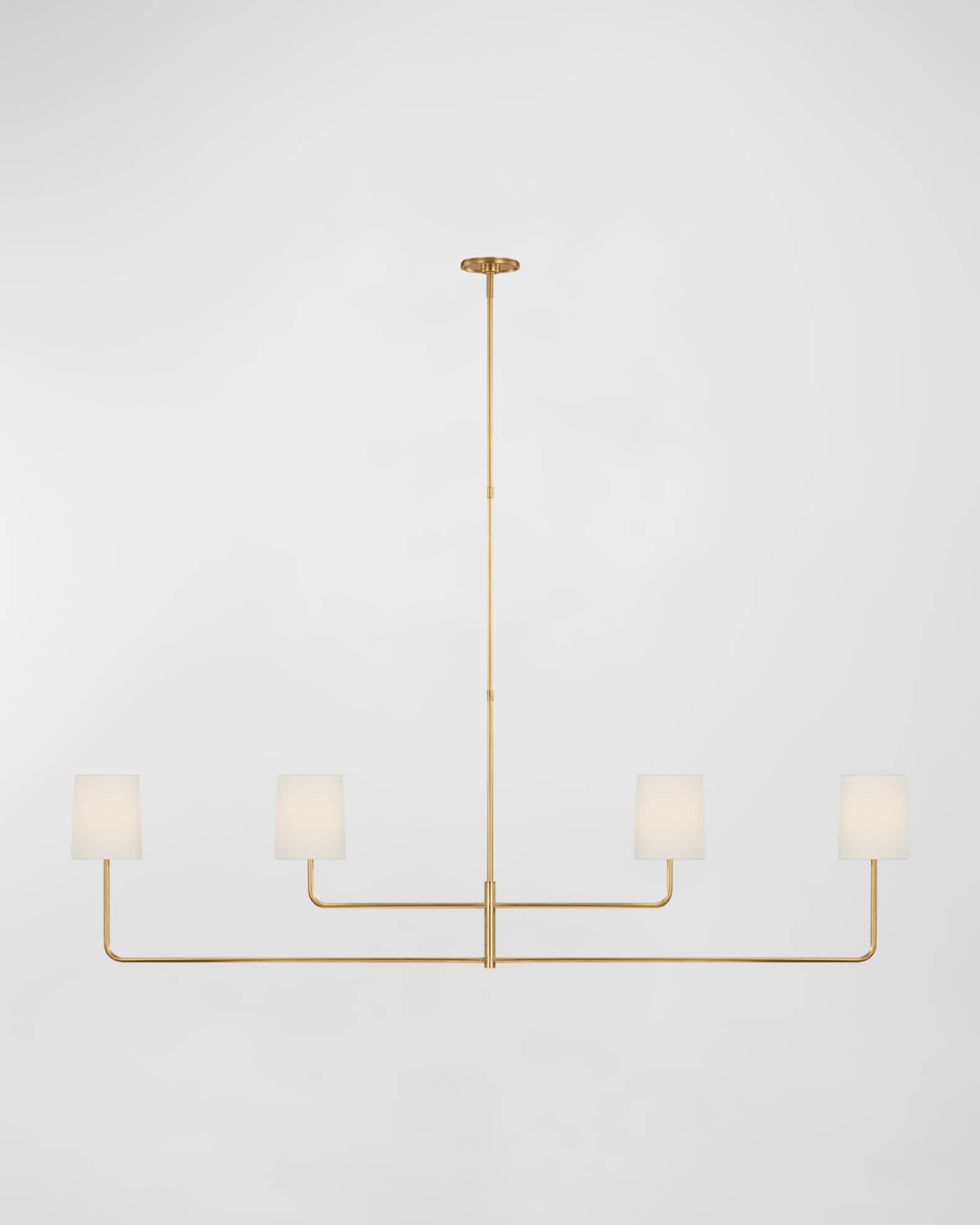 Visual Comfort Signature Go Lightly 70" 4-Light Linear Chandelier by ...