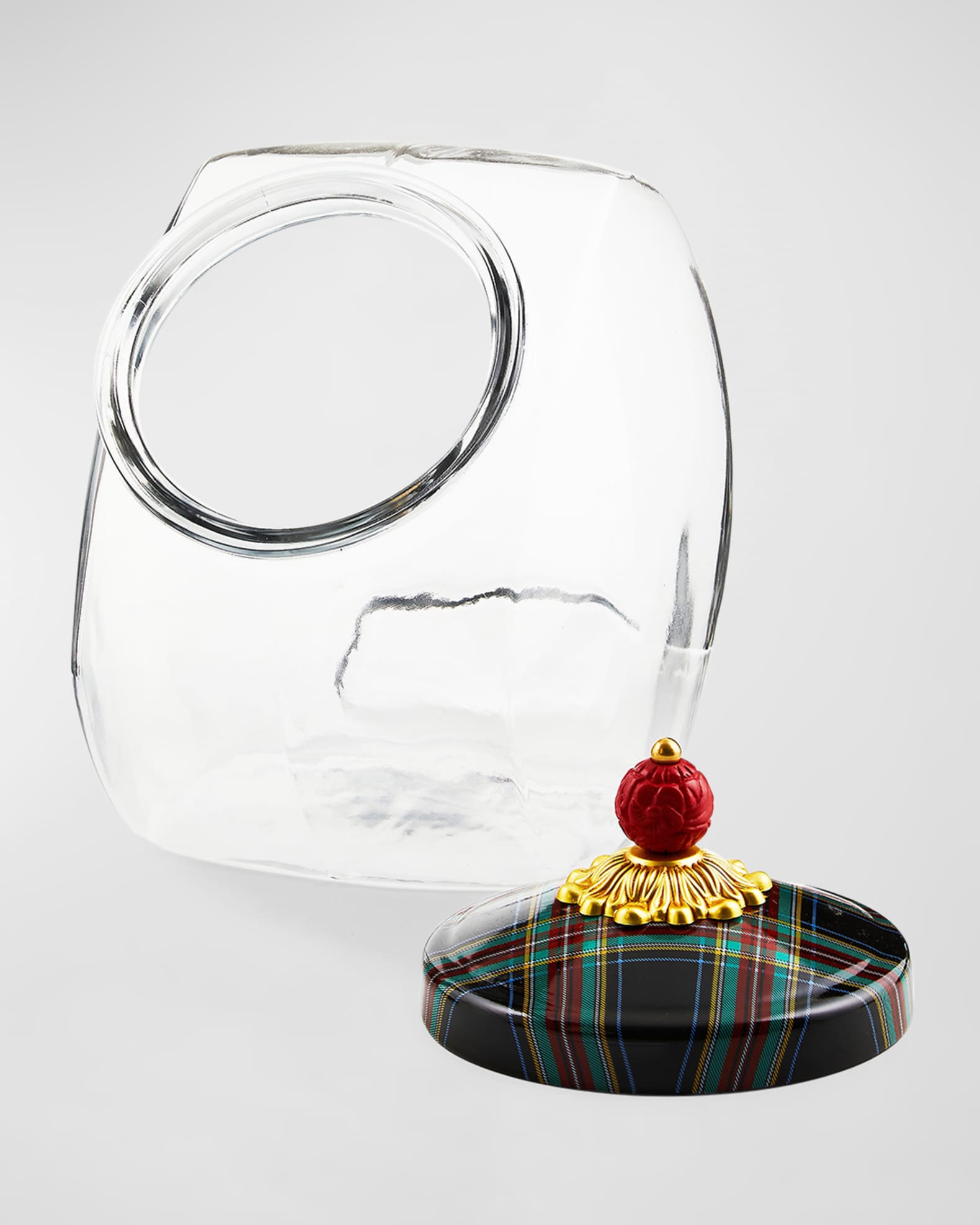 Cookie Jar with Black Tartan Lid 1