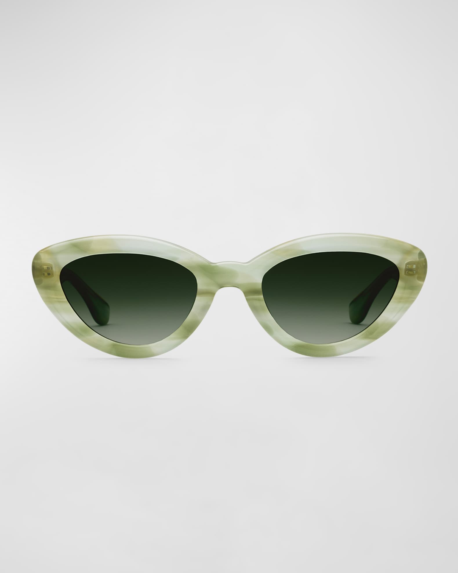 Sasha Green Acetate Cat-Eye Sunglasses  1