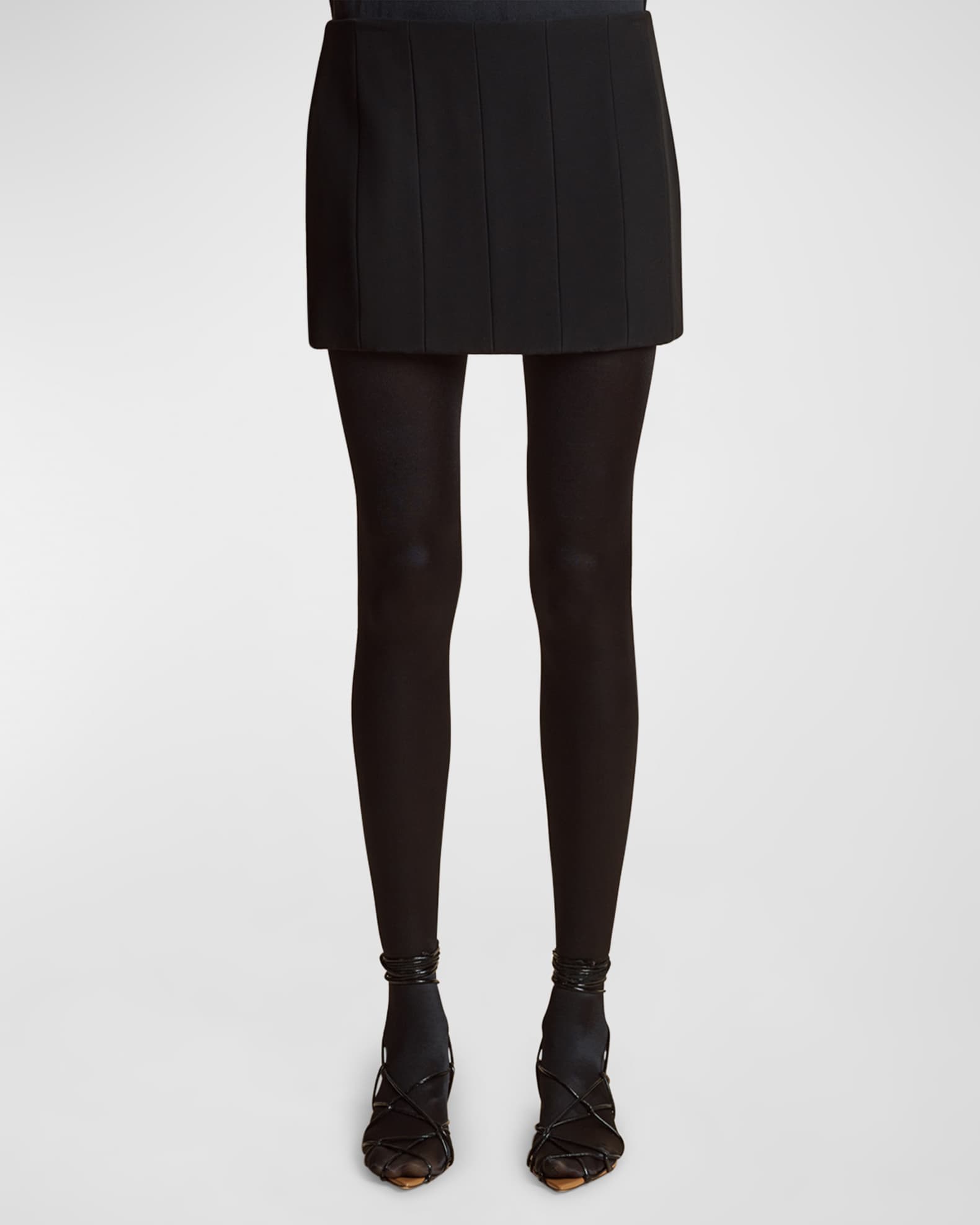 Khaite Meelar Paneled Mini Skirt