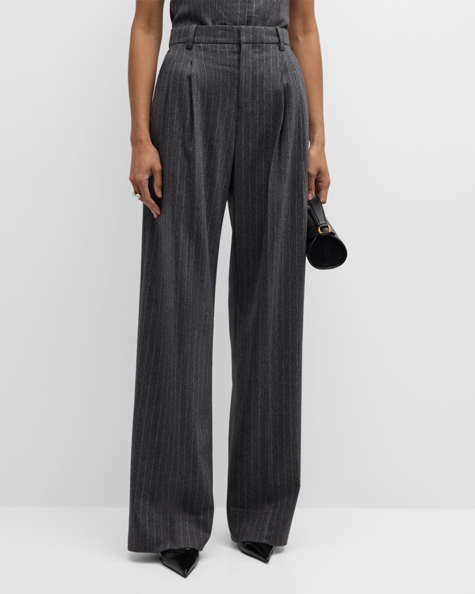 Charles High-Rise Pinstripe Pants 1