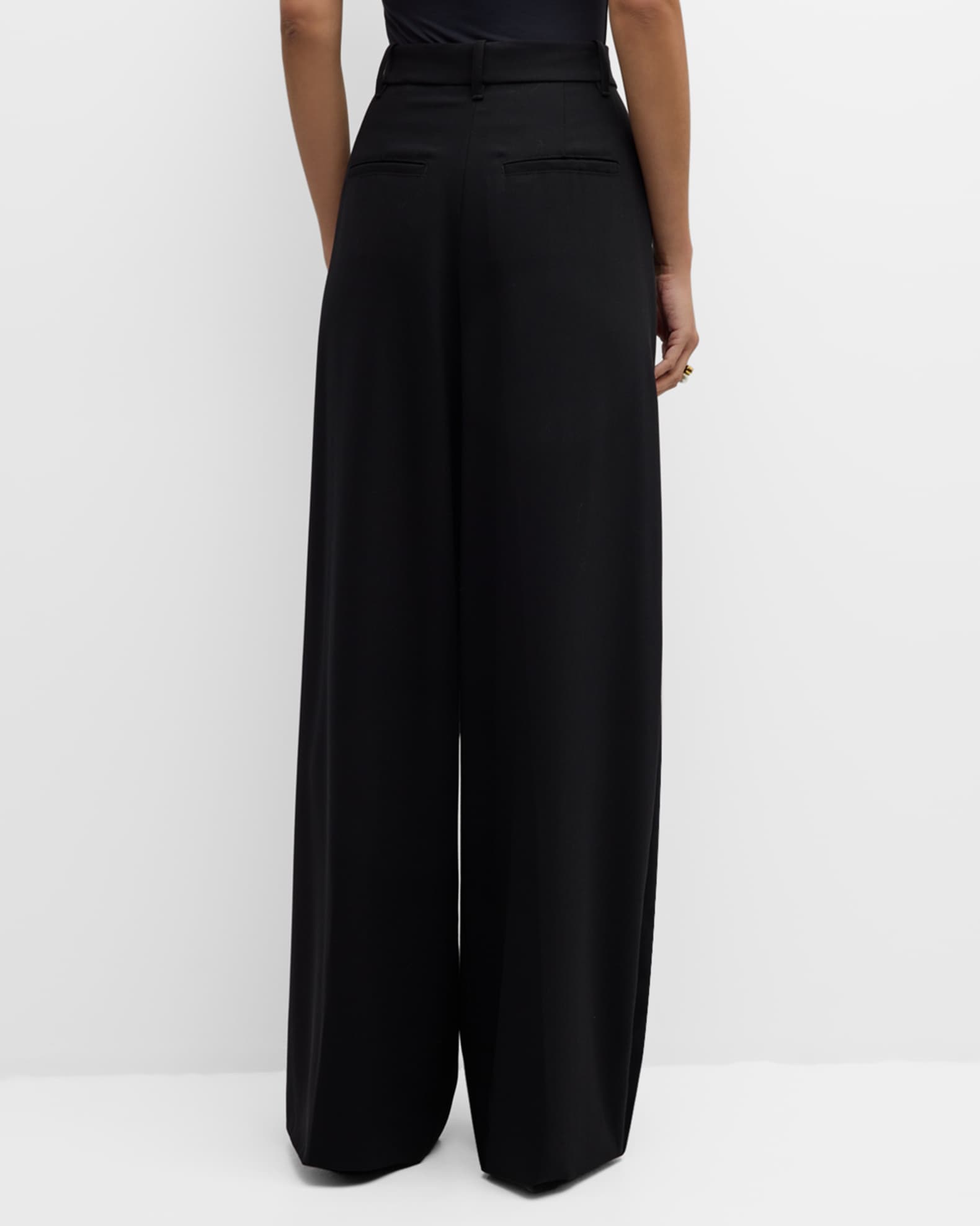 Ryder Pleated Straight-Leg Pants