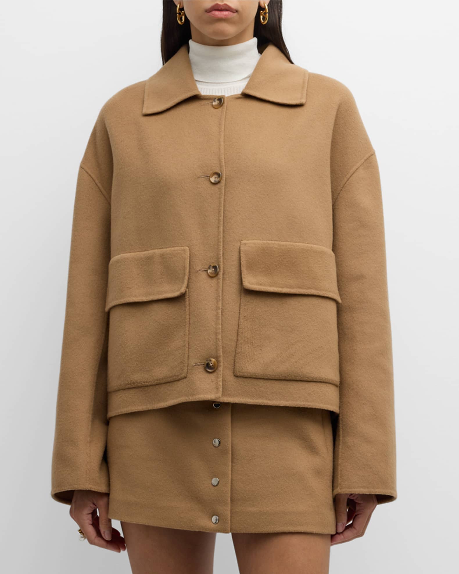 A.L.C. Winston Wool-Cashmere Jacket | Neiman Marcus A.L.C. Winston Wool-Cashmere Jacket | Neiman Marcus