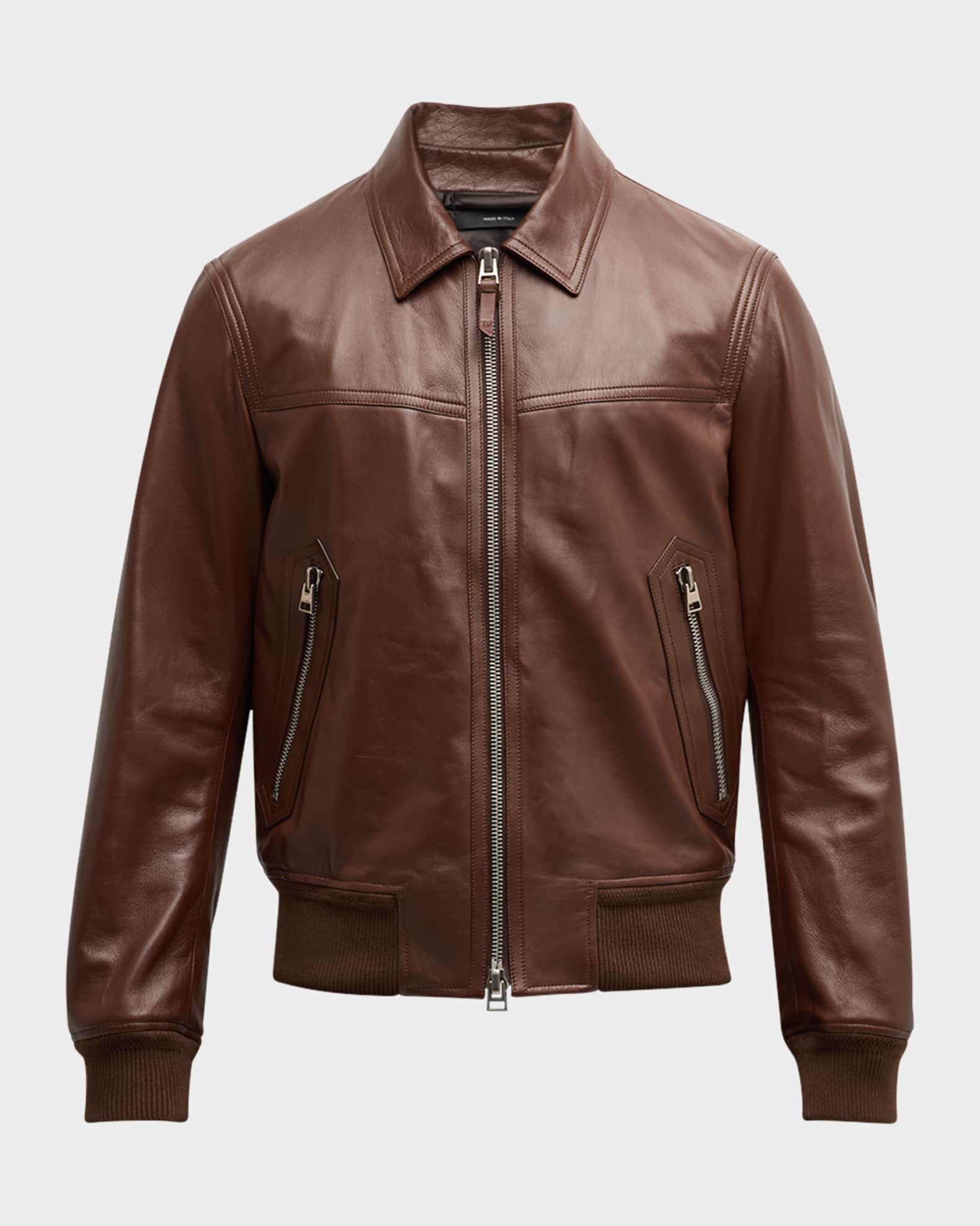 TOM FORD Men s Napa Leather Jacket Neiman Marcus