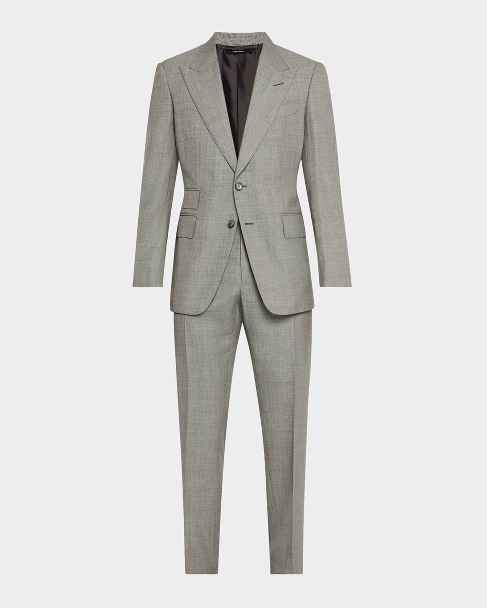 TOM FORD Men's Shelton Sharkskin Slim-Fit Suit | Neiman Marcus